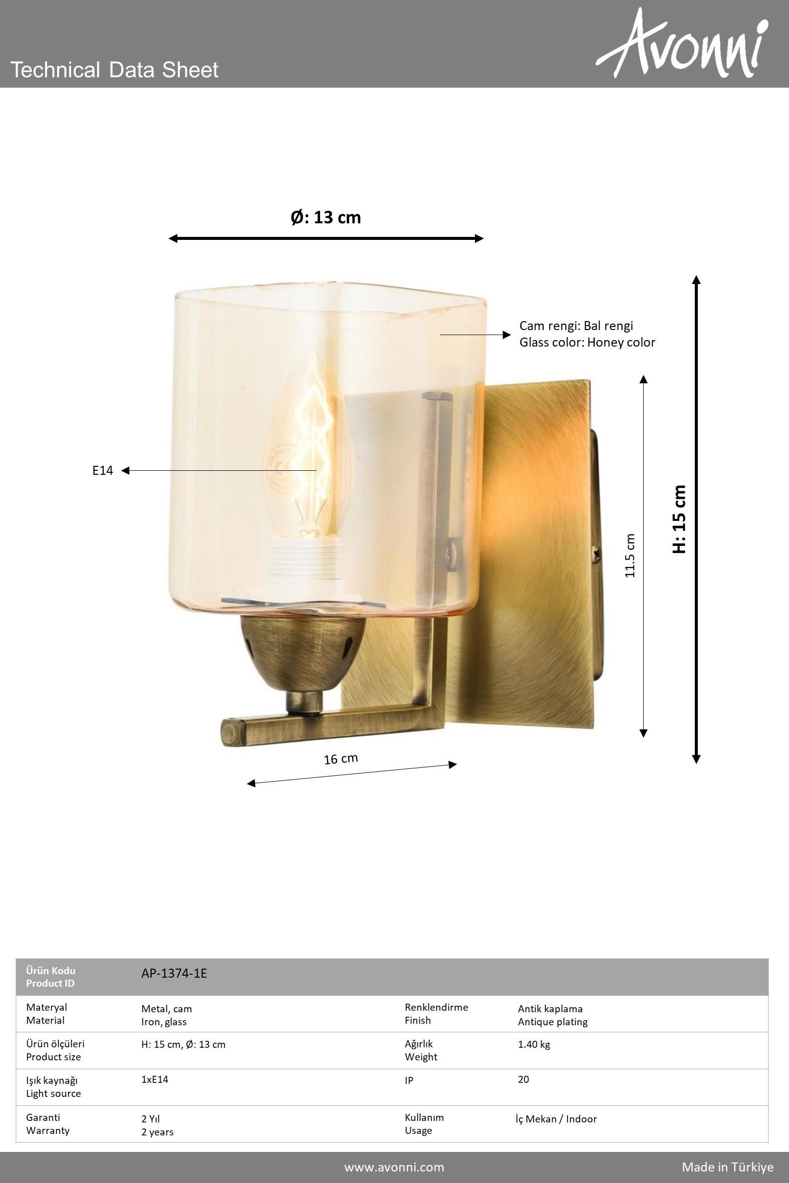 Avonni, 1374 Ailesi Eskitme Kaplama Aplik