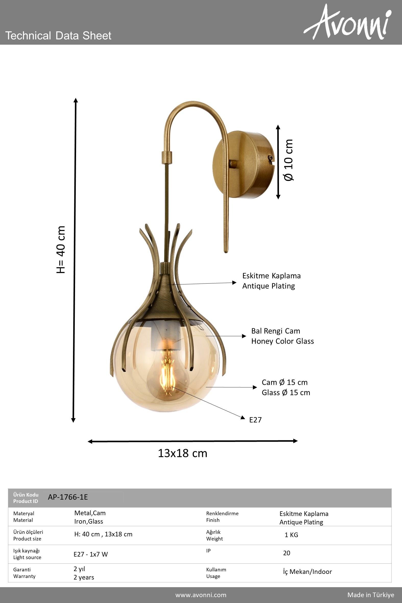 Avonni, 1766 Ailesi Eskitme Kaplama Aplik