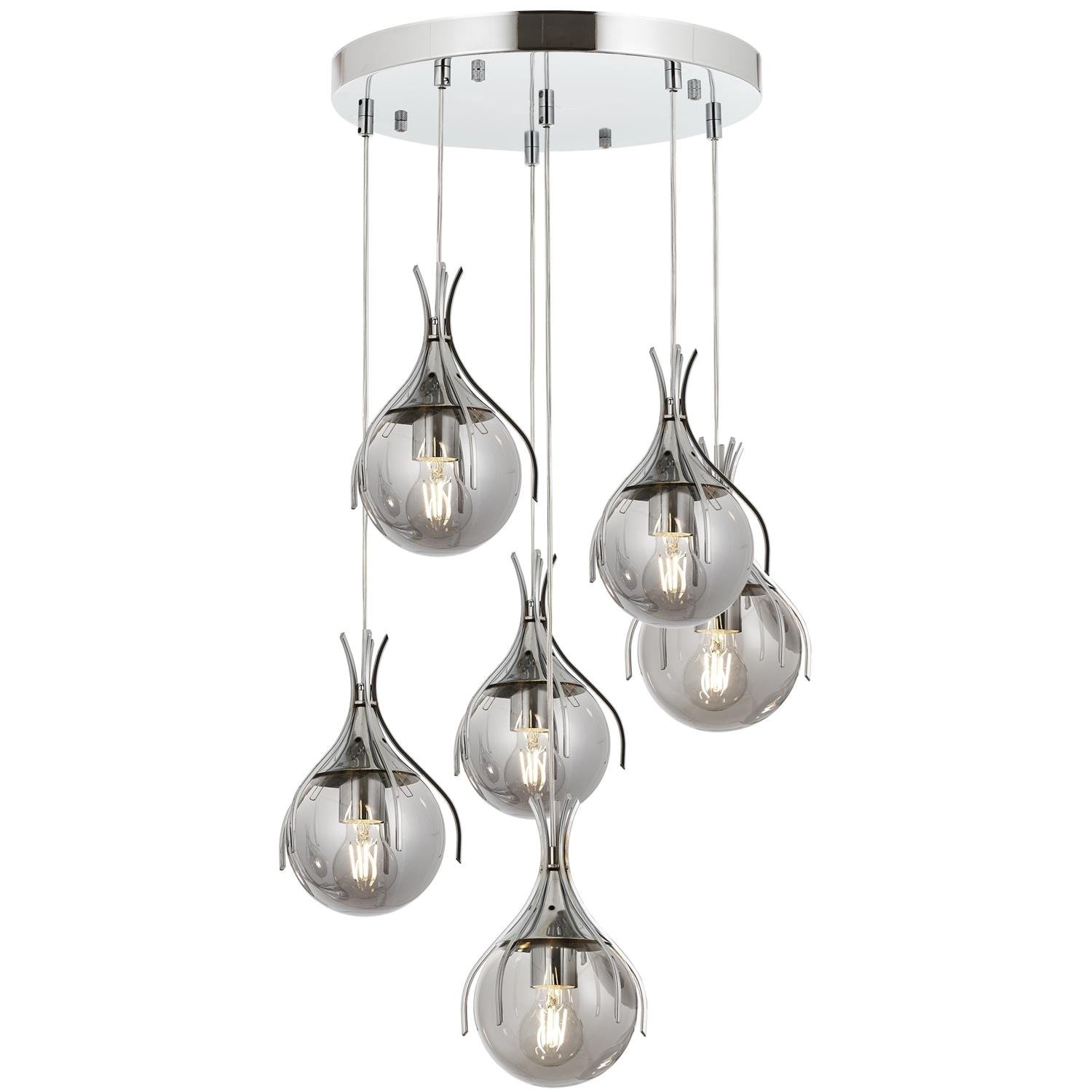 Avonni, 1766 Ailesi Krom Kaplama Modern Avize 