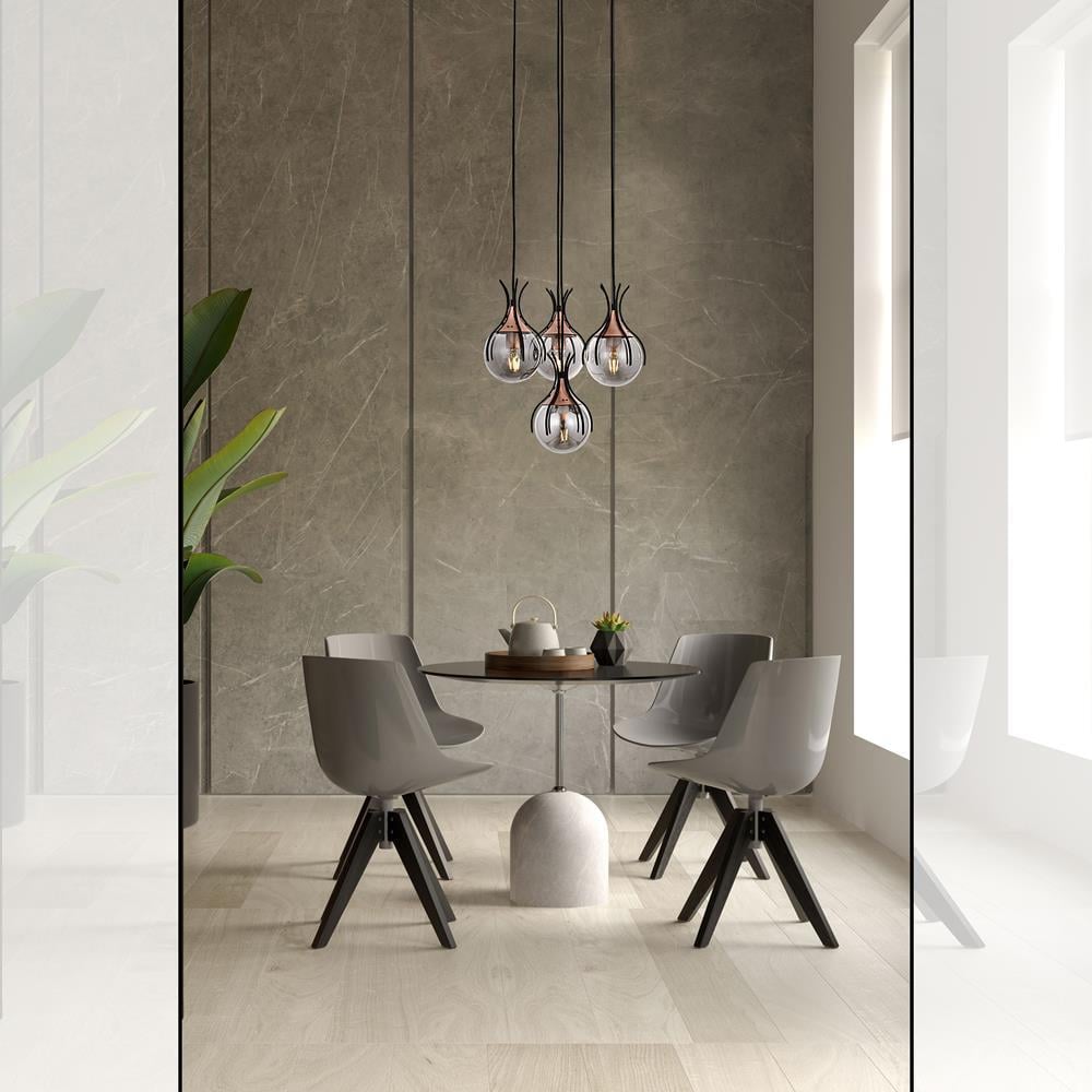 Avonni, 1766 Ailesi Siyah Boyalı Modern Avize 