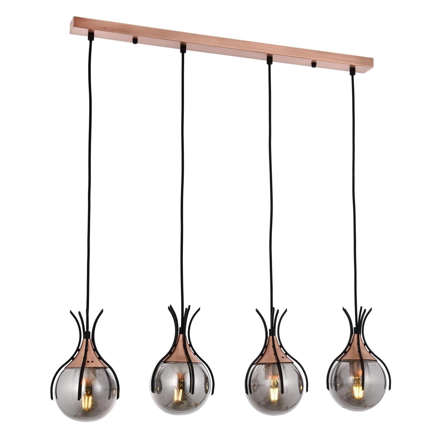 Avonni, 1766 Ailesi Siyah Boyalı Modern Avize 