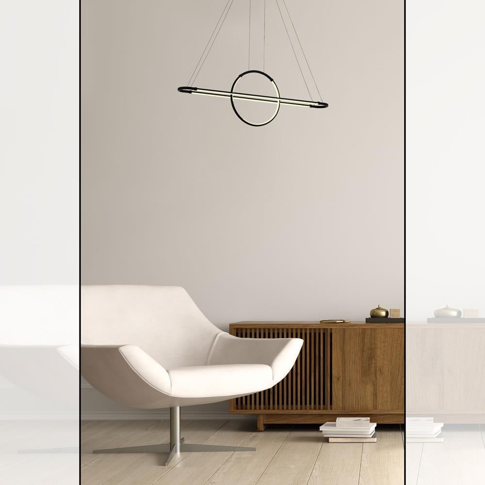 Avonni, 1829 Ailesi Siyah Boyalı Modern Avize 