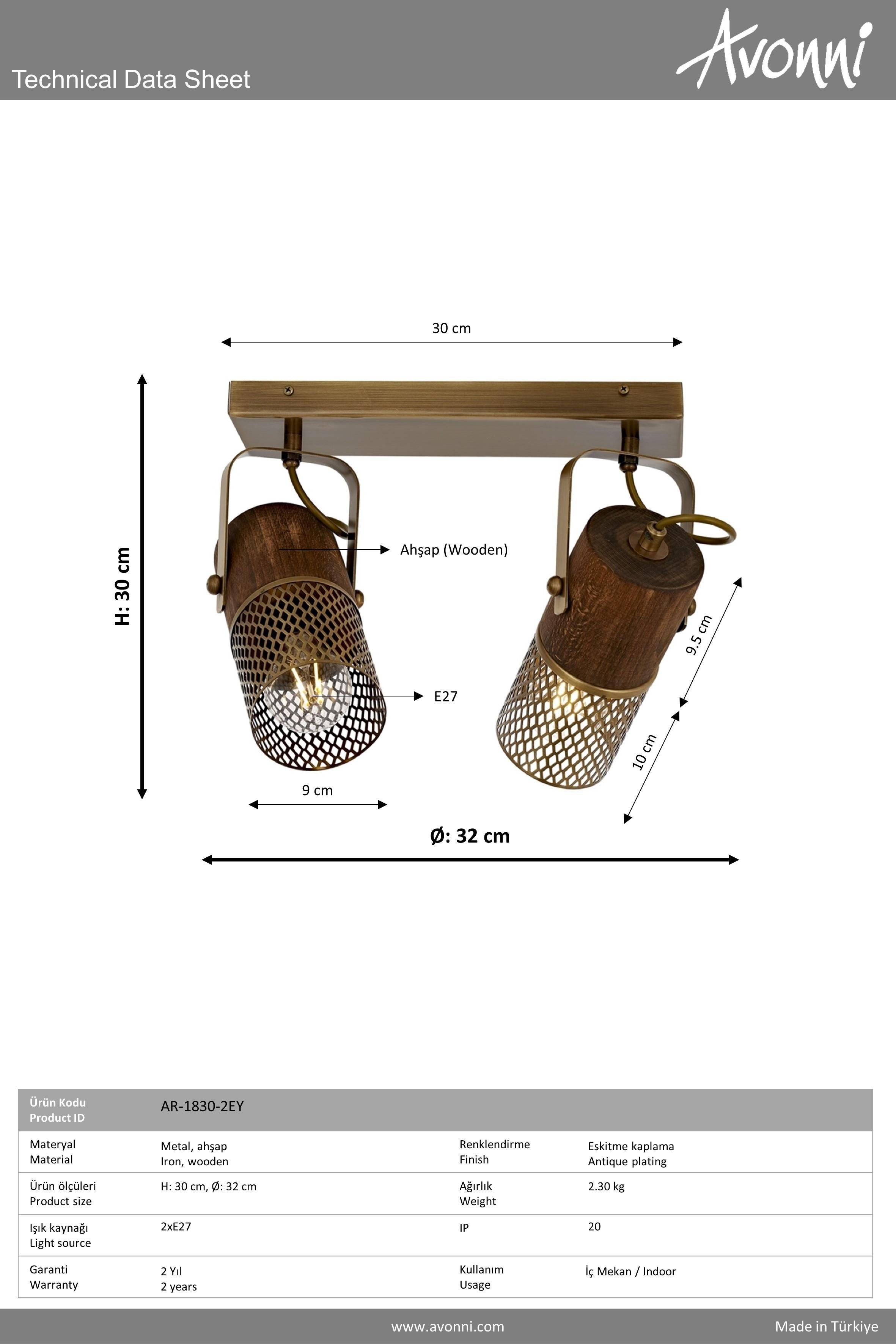Avonni, 1830 Ailesi Eskitme Kaplama Plafonyer