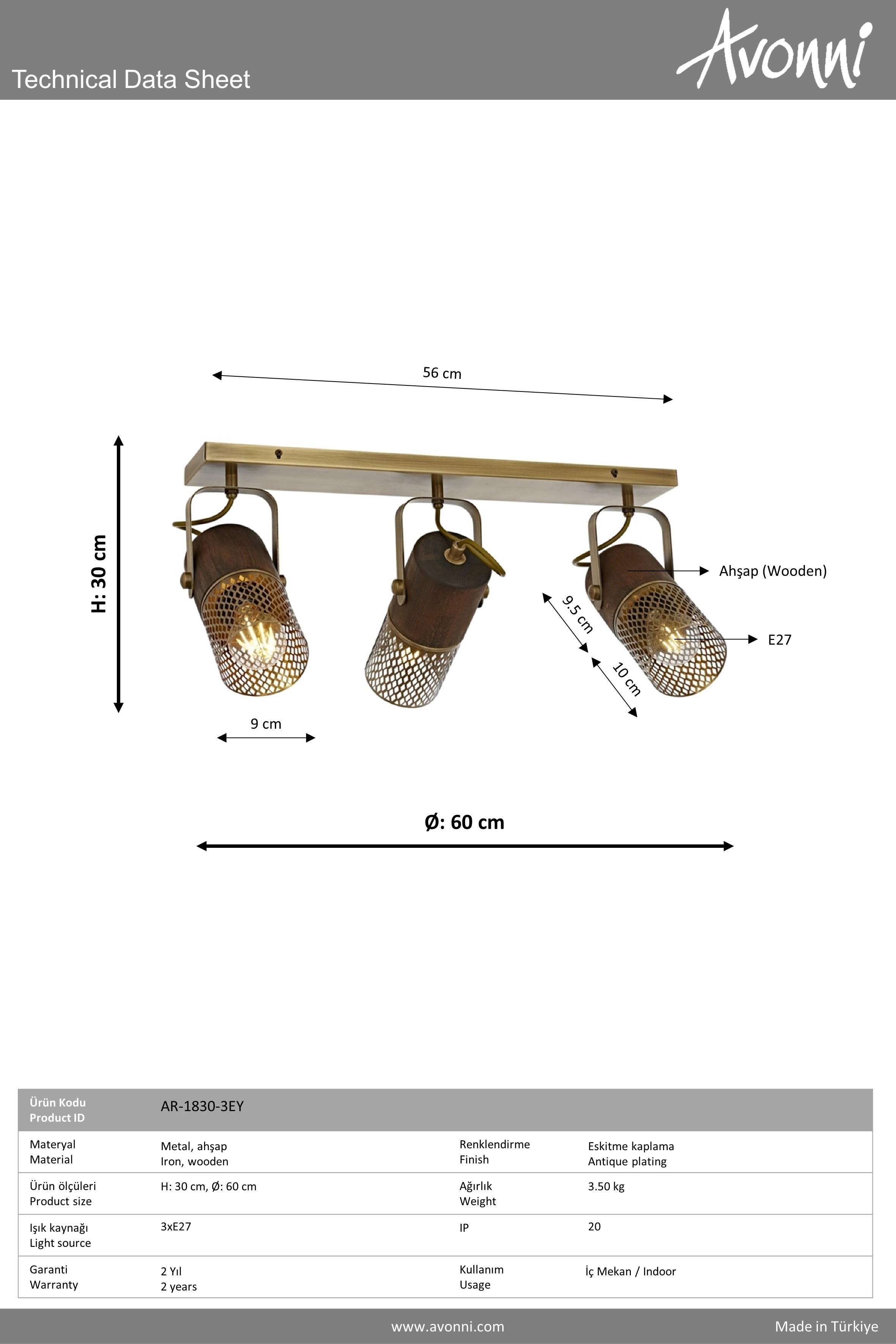 Avonni, 1830 Ailesi Eskitme Kaplama Plafonyer