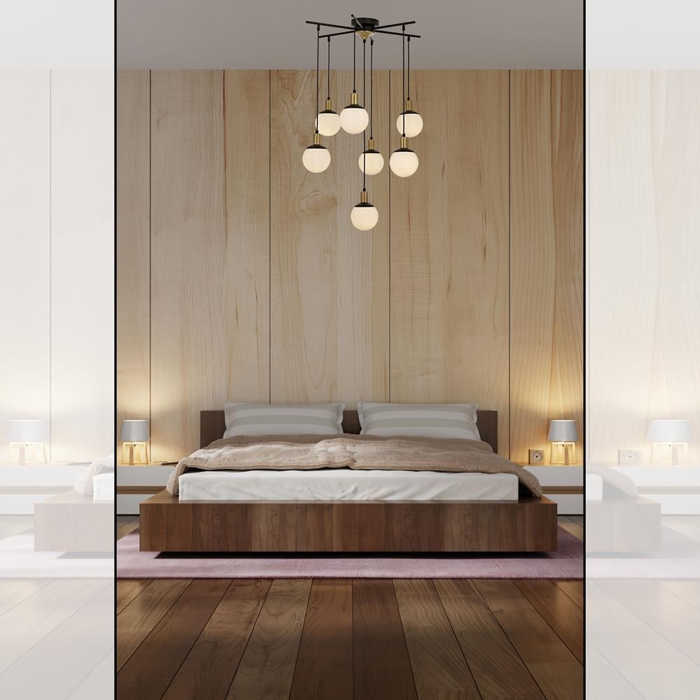 Avonni, 1838 Ailesi Siyah Boyalı Modern Avize 