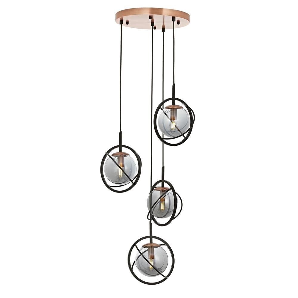 Avonni, 1850 Ailesi Siyah Boyalı Modern Avize 