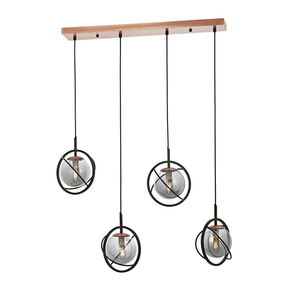 Avonni, 1850 Ailesi Siyah Boyalı Modern Avize 