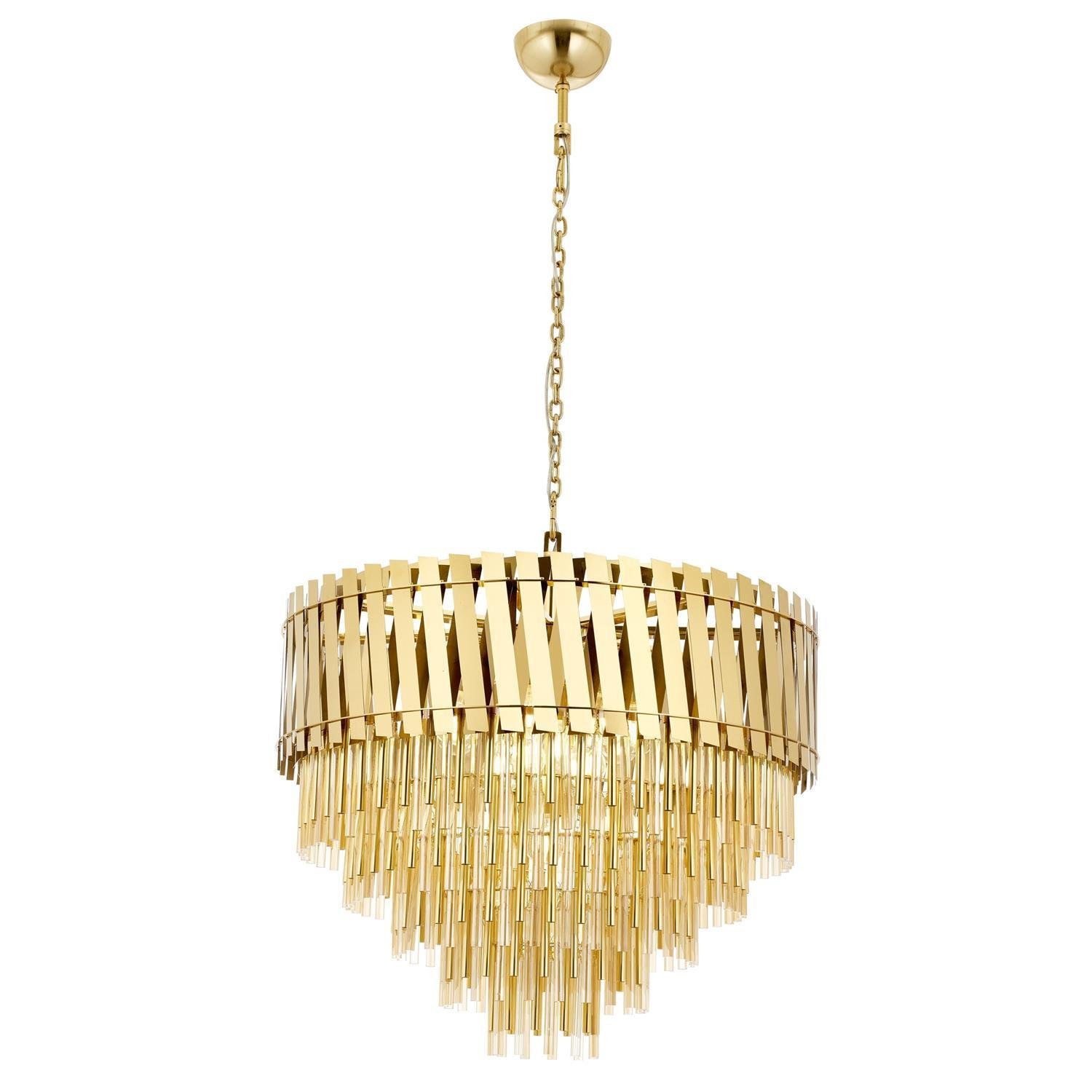 Avonni, 1865 Ailesi Sarı Kaplama Luxury Avize