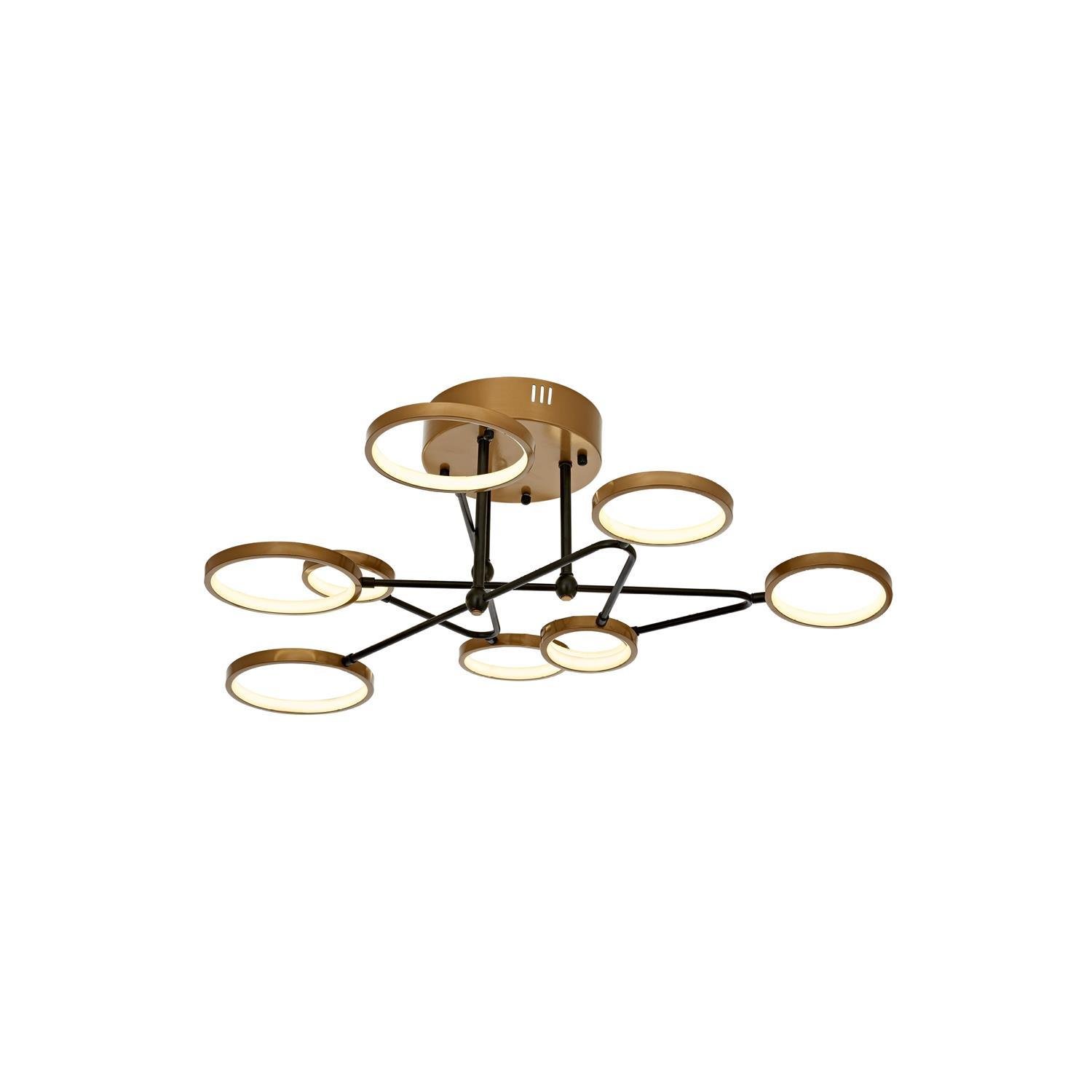 Avonni, 1873 Ailesi Sarı/Siyah Boyalı Modern Avize 