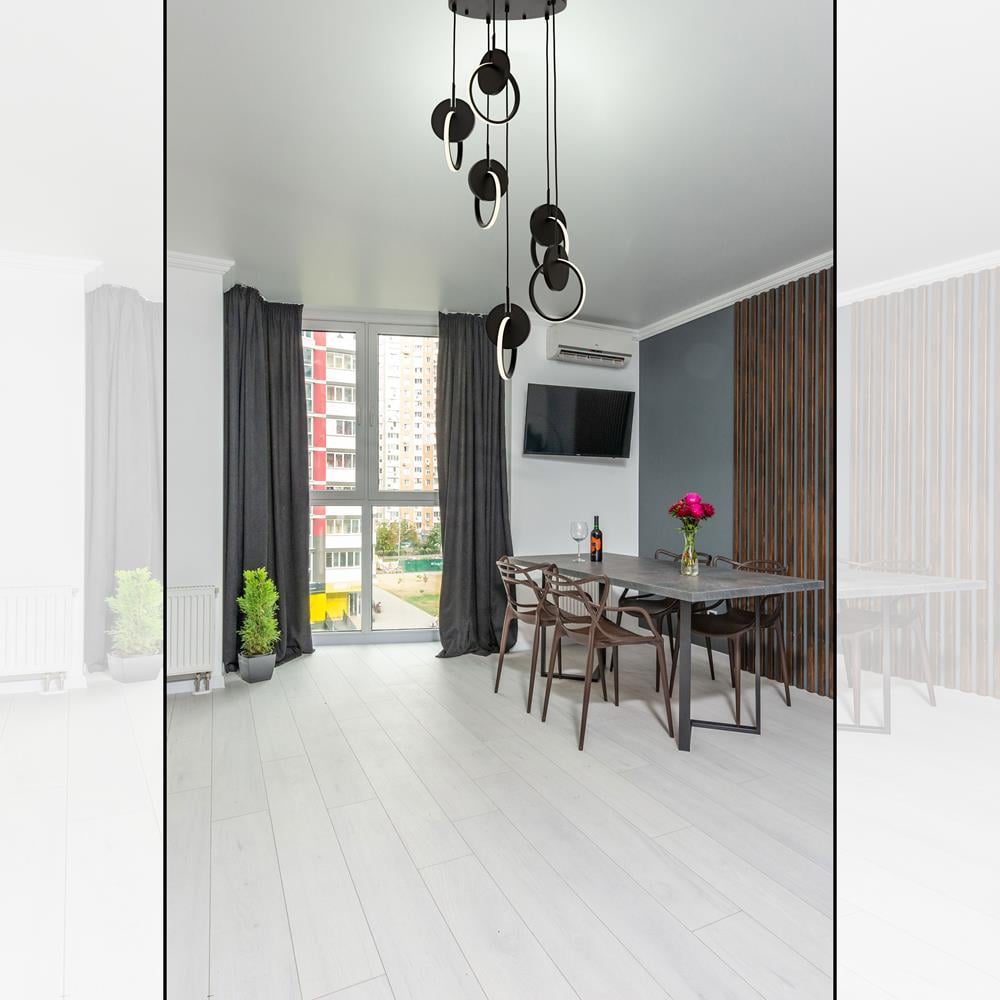 Avonni, 1874 Ailesi Siyah Boyalı Modern Avize 