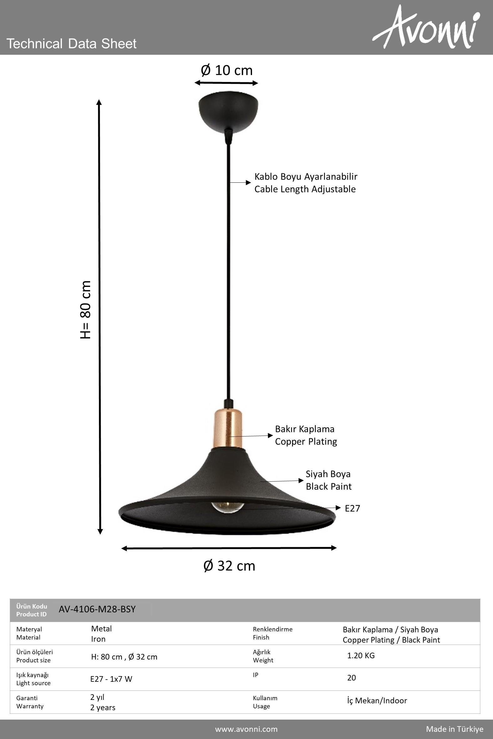Avonni, 4106 Ailesi  Beyaz Modern Avize 