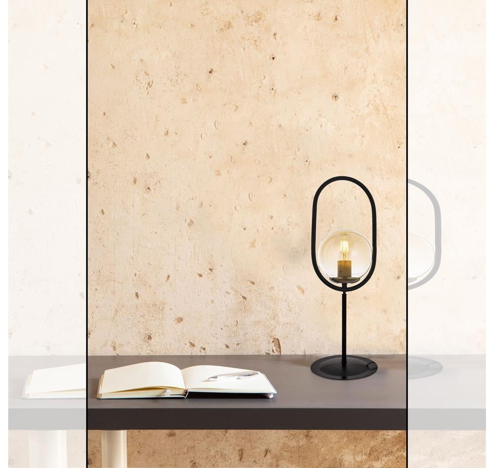 Avonni, 4275 Ailesi Siyah Boyalı Masa Lambası