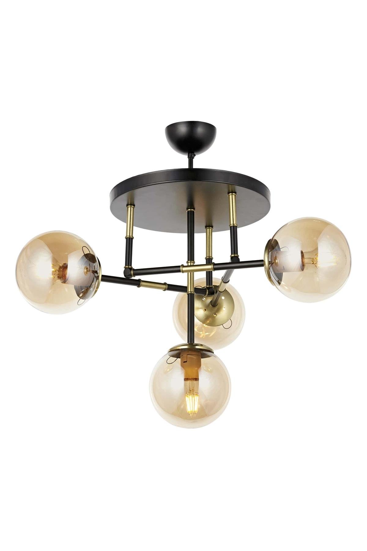 Avonni, 4331 Ailesi Eskitme/Siyah Kaplama Modern Avize 