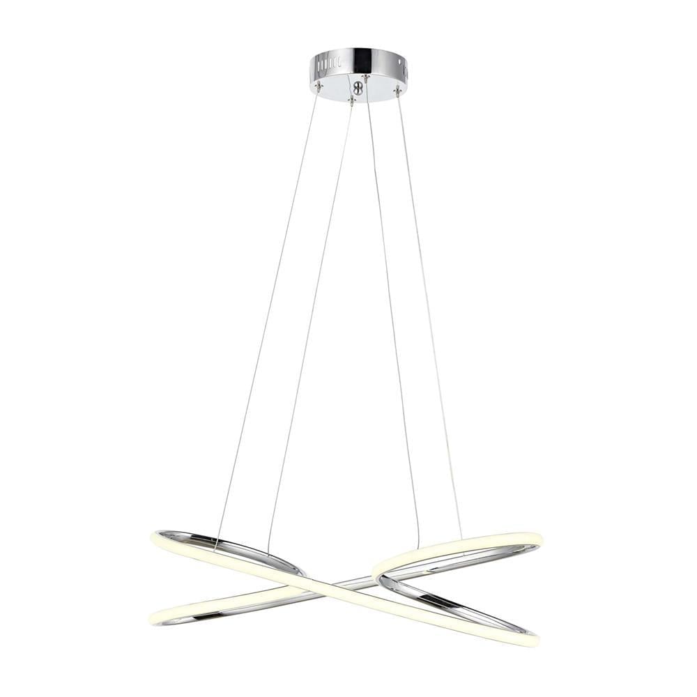 Avonni, 4334 Ailesi Gri Kaplama Ledli Avize