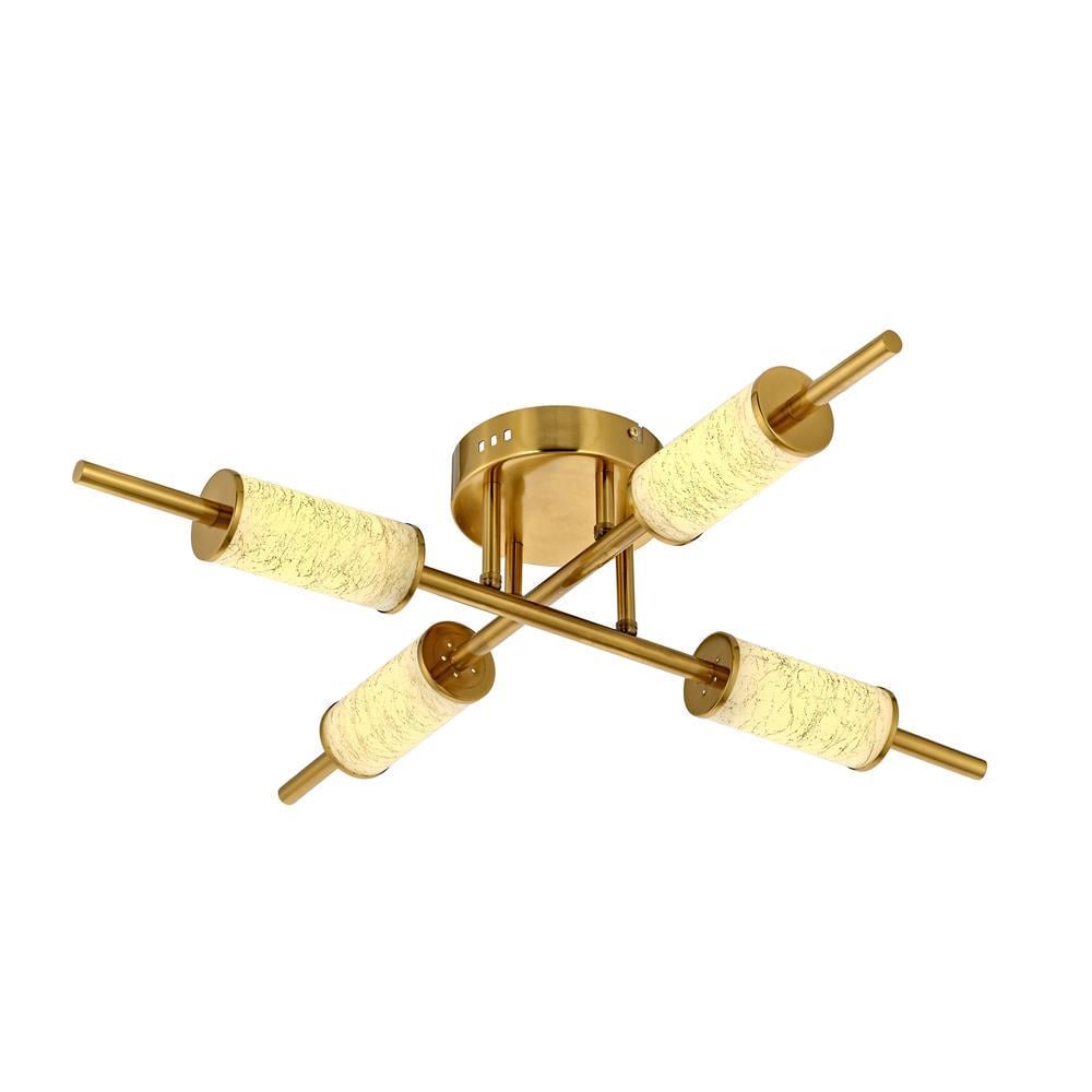 Avonni, 4365 Ailesi Sarı Kaplama Plafonyer Avize