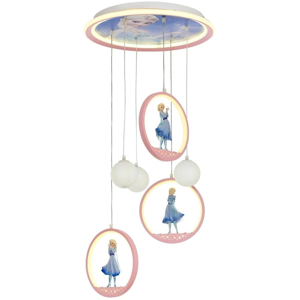 Avonni, 5284 Ailesi Pembe Boyalı Ledli Avize