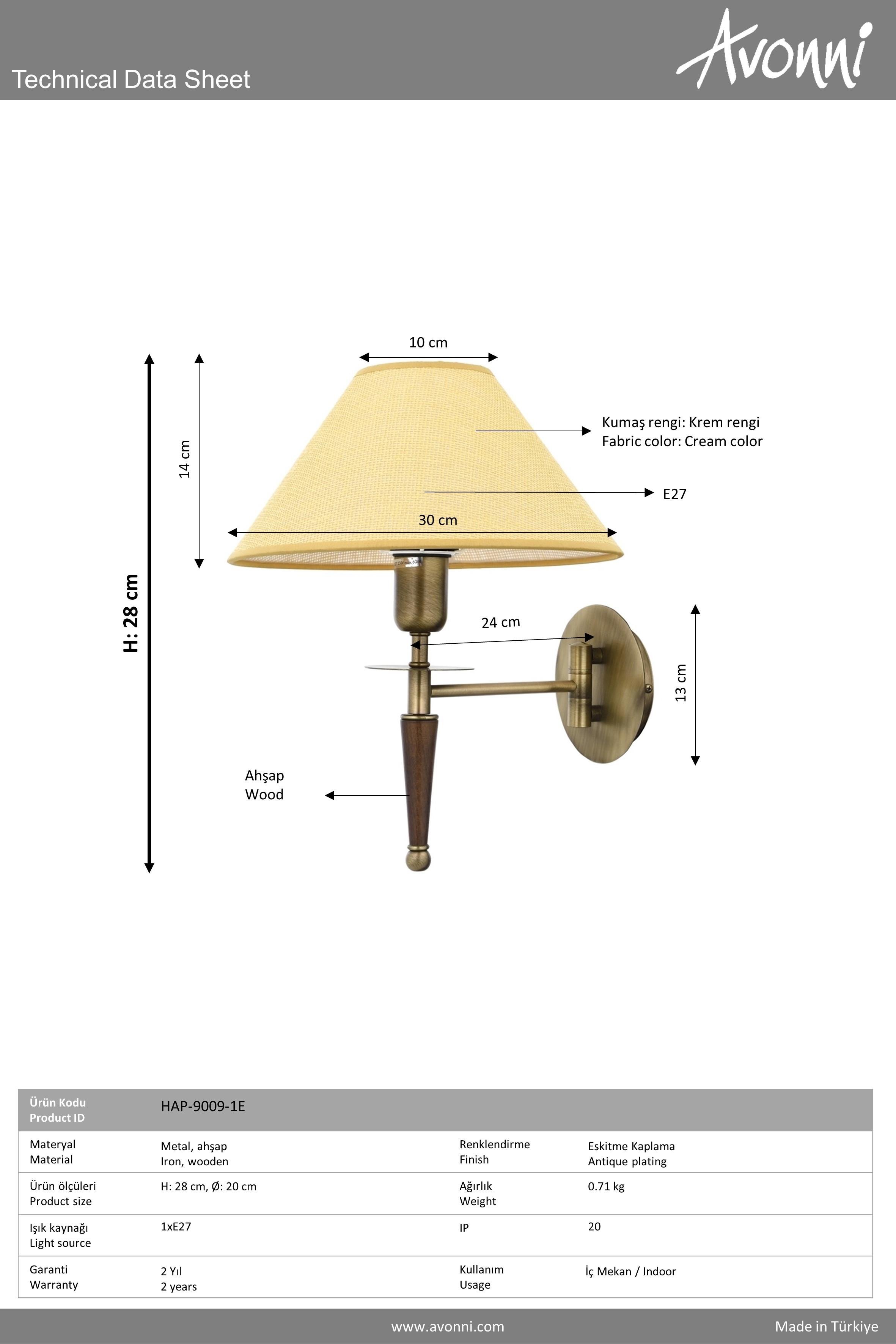 Avonni, 9009 Ailesi Eskitme Kaplama Aplik