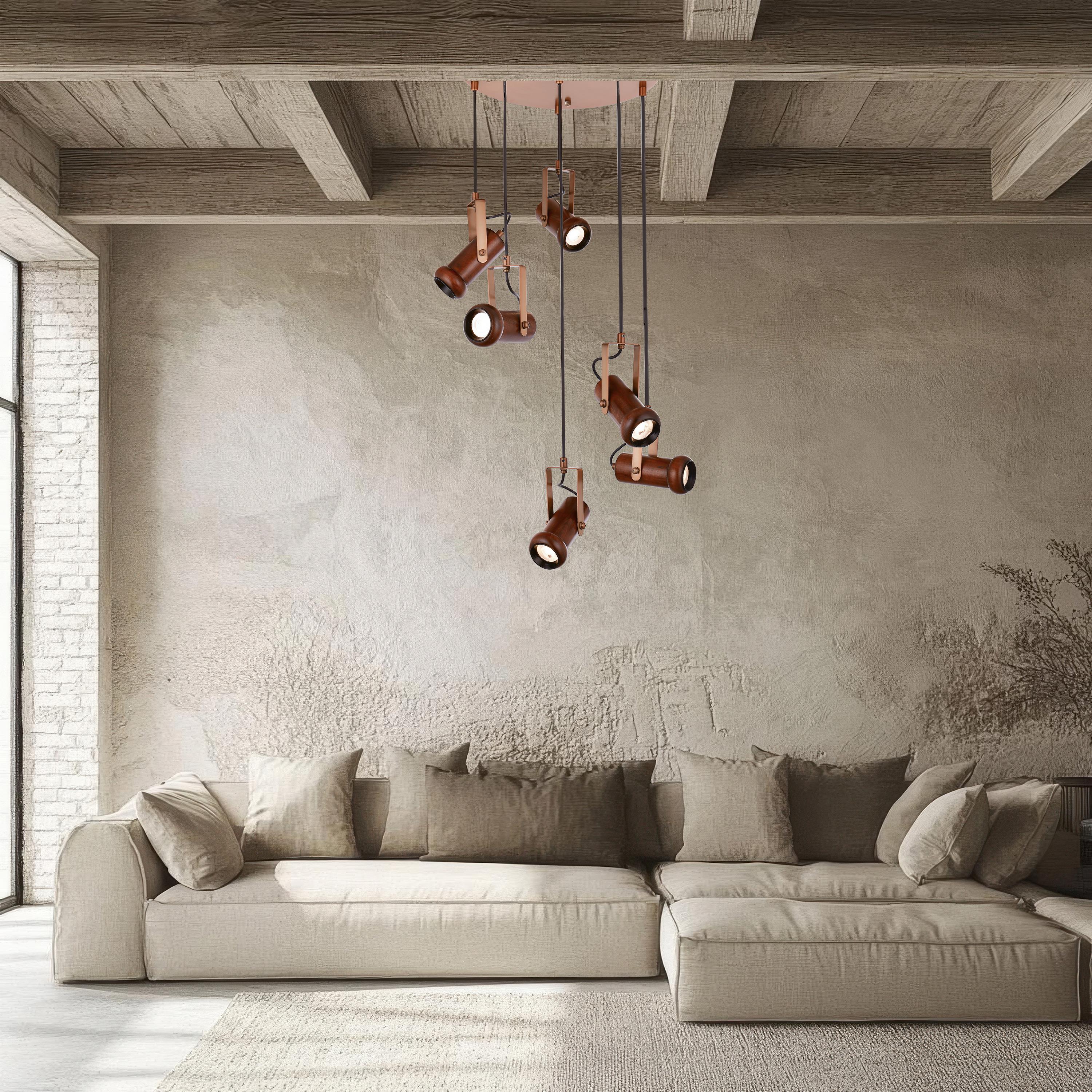 Avonni,1918 Ailesi Eskitme Kaplama Ahşap Avize