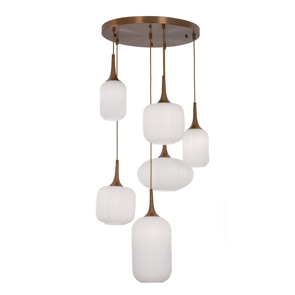 Avonni,1922 Ailesi Opal Camlı Sarkıt Avize