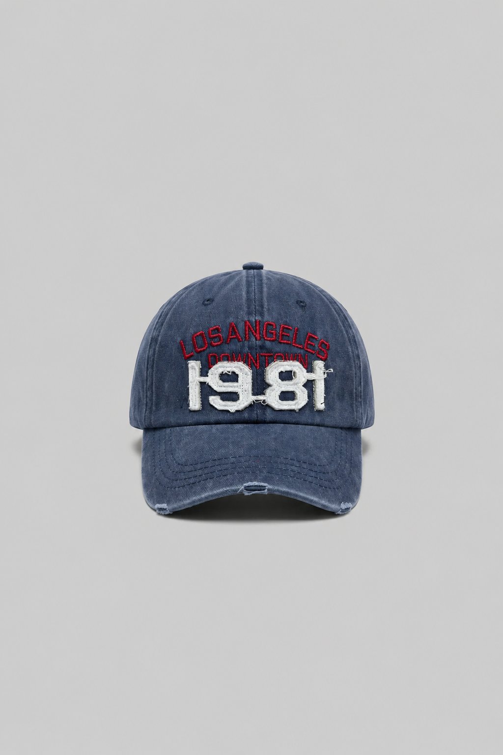 Erkek 1981 Nakışlı Yıkamalı Şapka Lacivert