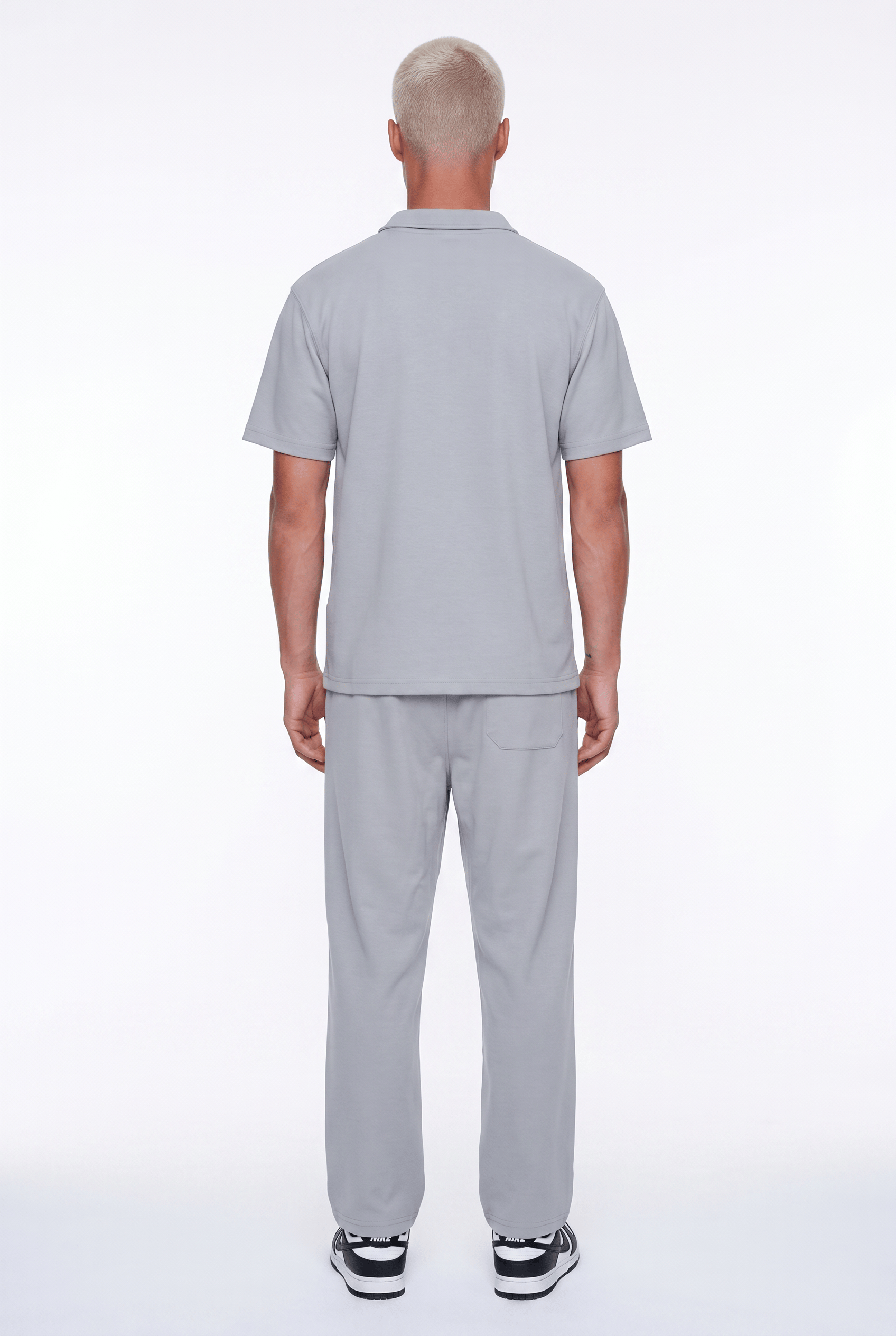Erkek 242 Şerit Detaylı Regular Fit Eşofman Takımı Gri