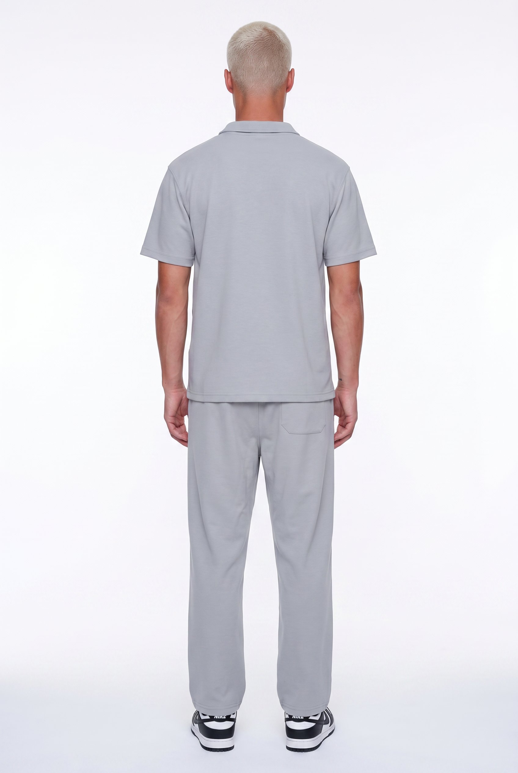 Erkek 242 Şerit Detaylı Regular Fit Eşofman Takımı Gri
