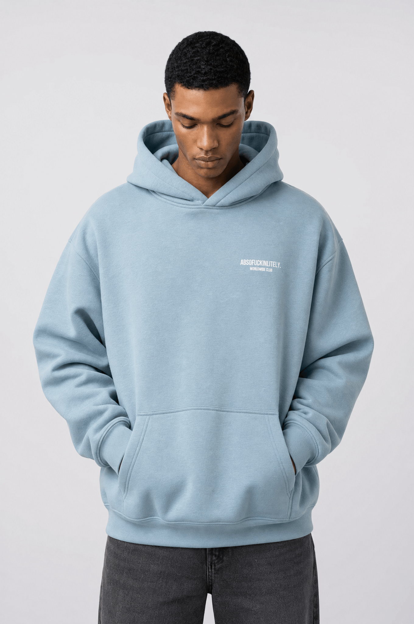 Erkek Absofuckinlutely Baskılı Oversize Hoodie Prada