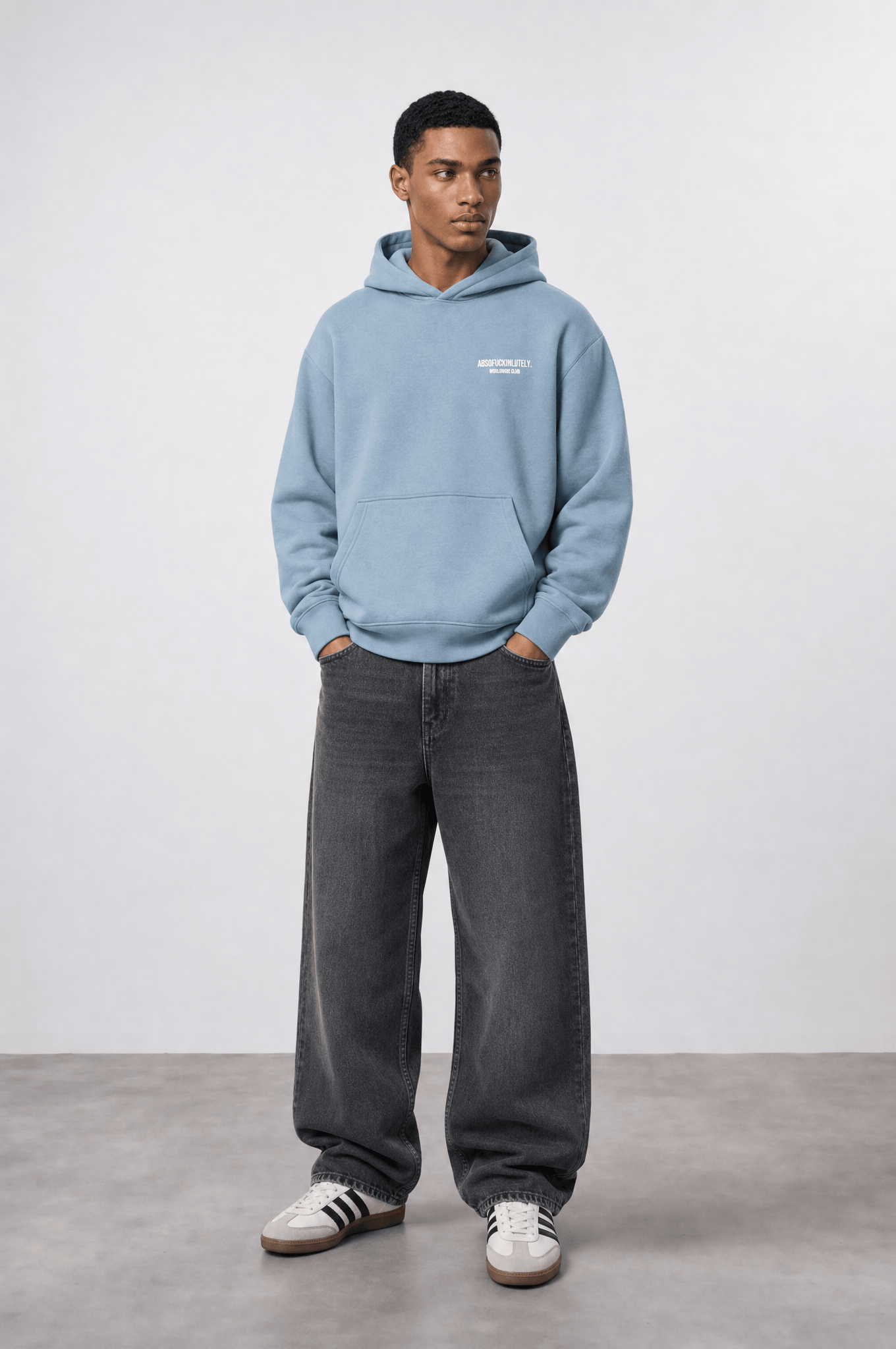 Erkek Absofuckinlutely Baskılı Oversize Hoodie Prada