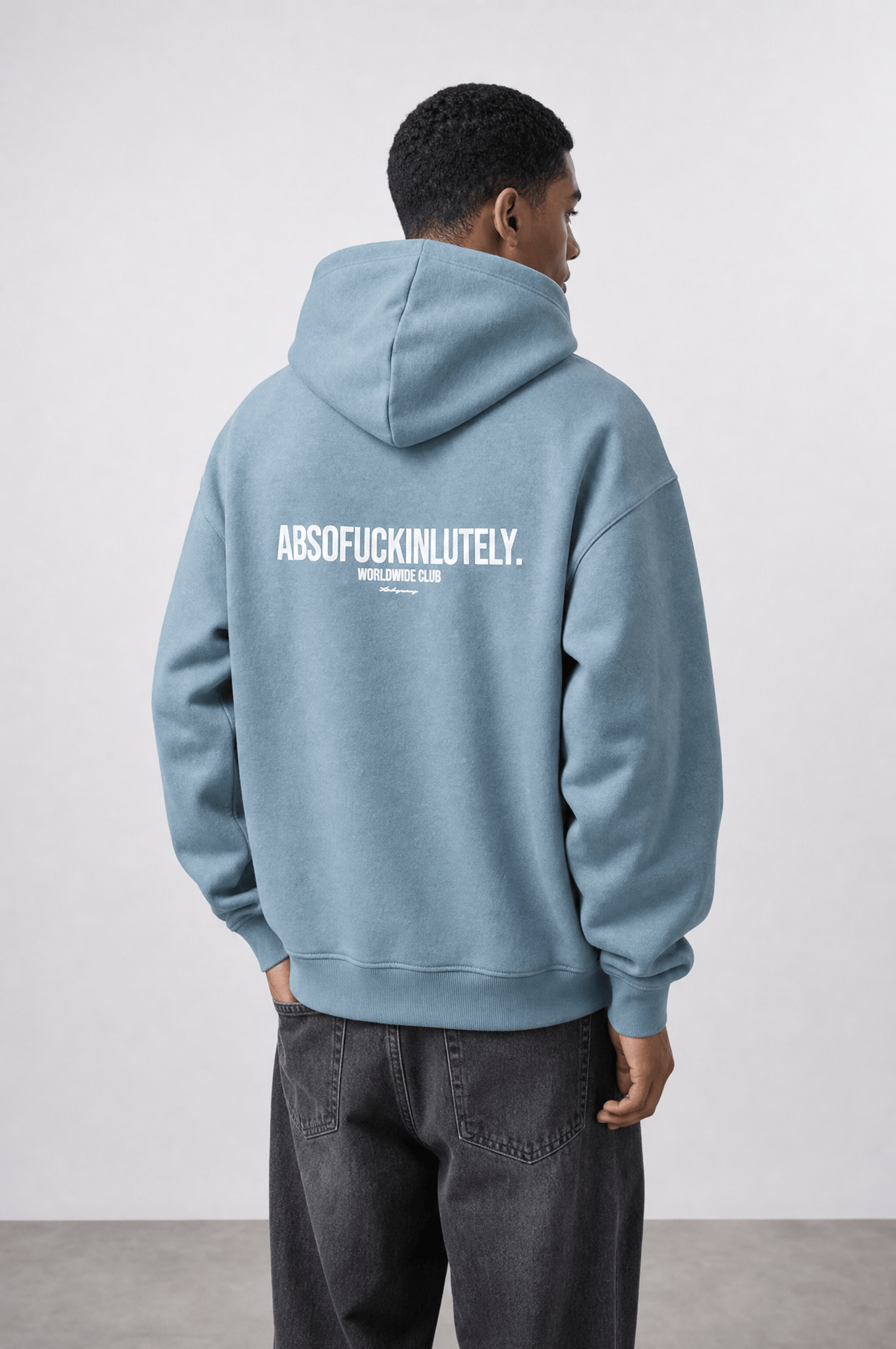 Erkek Absofuckinlutely Baskılı Oversize Hoodie Prada