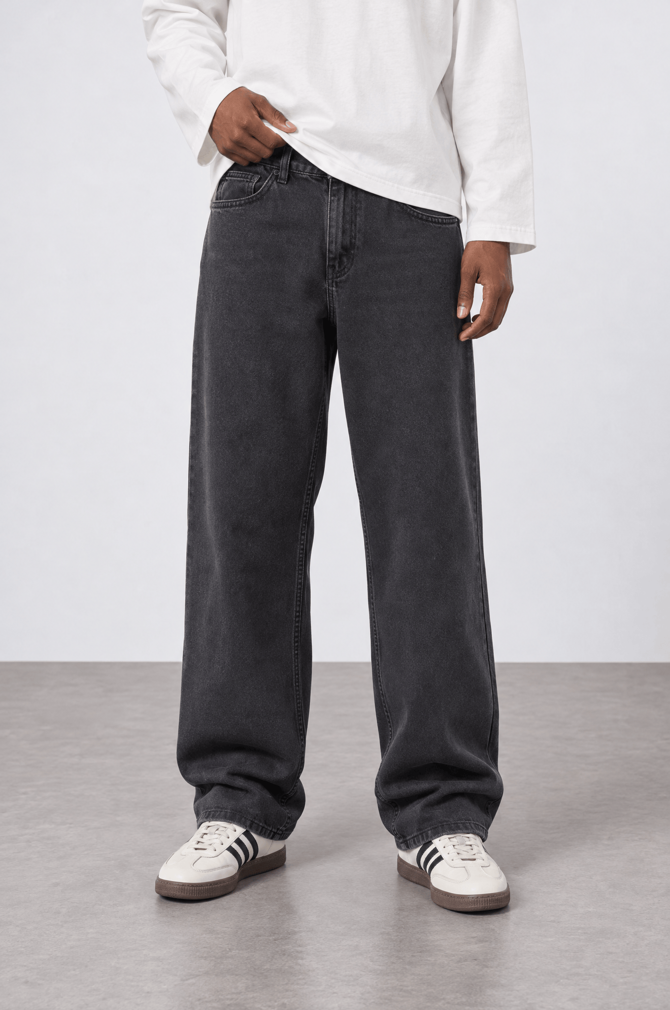 Erkek Baggy Jean Antrasit
