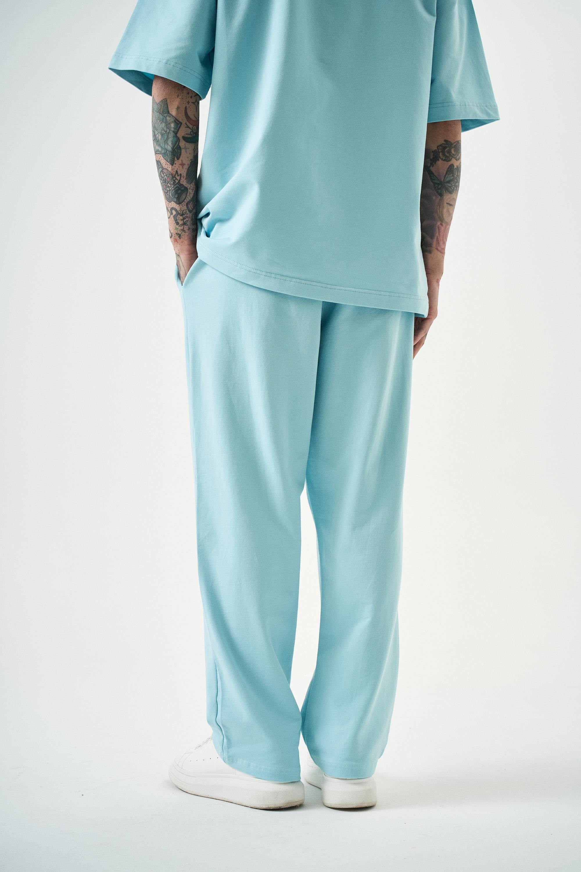 Erkek Basic Baggy Eşofman Altı Bebe Mavi