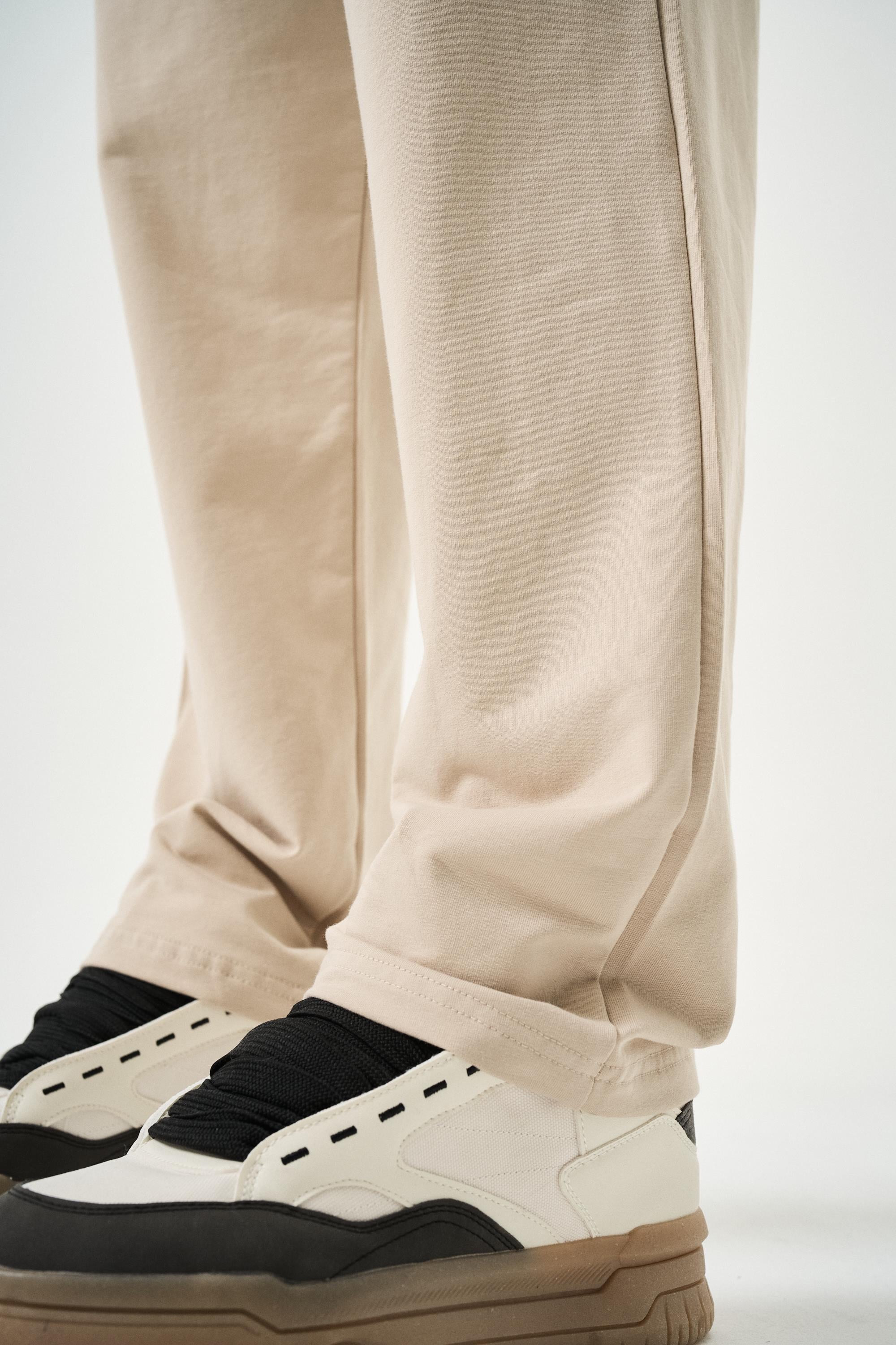 Erkek Basic Baggy Eşofman Altı Bej