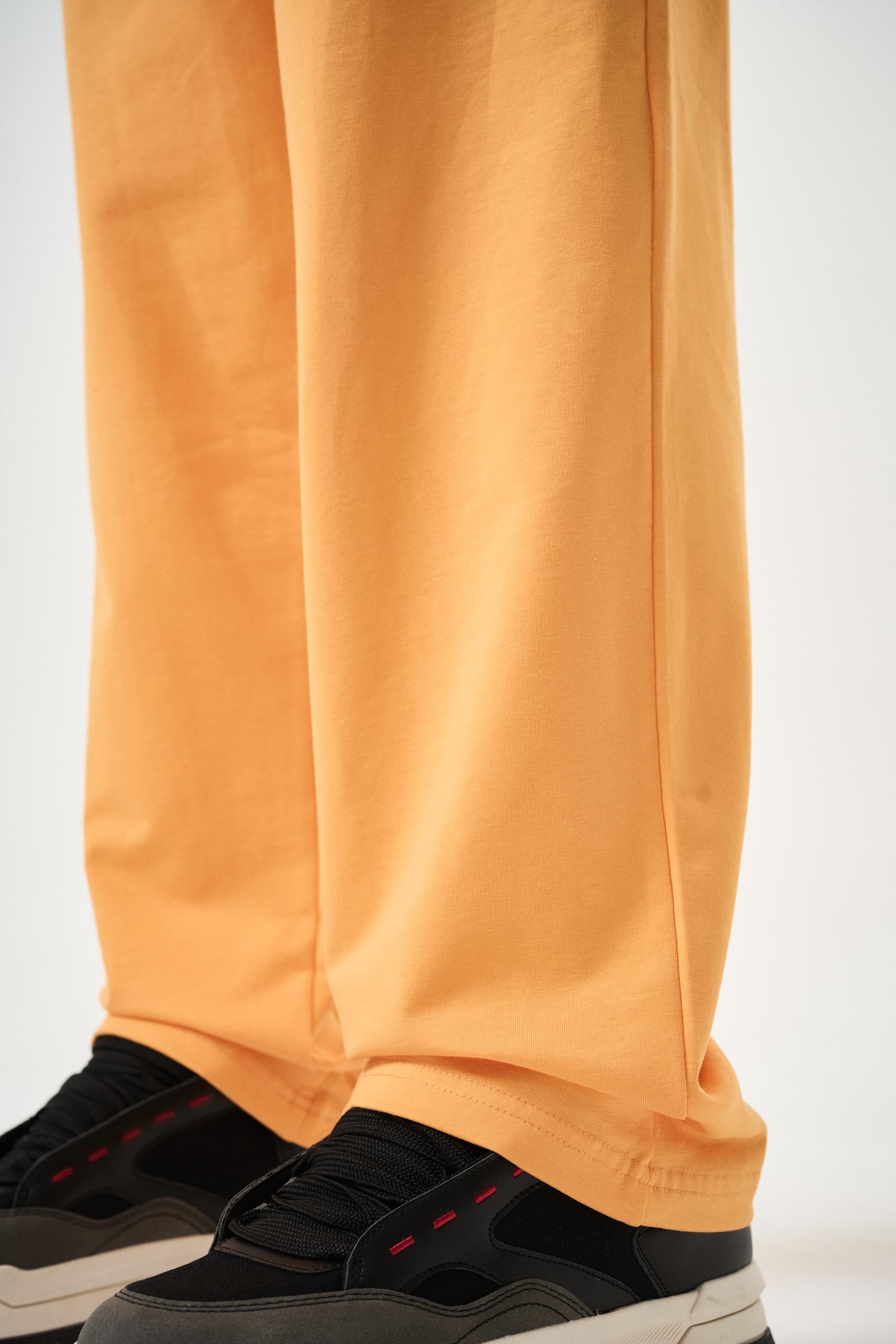 Erkek Basic Baggy Eşofman Altı Oranj