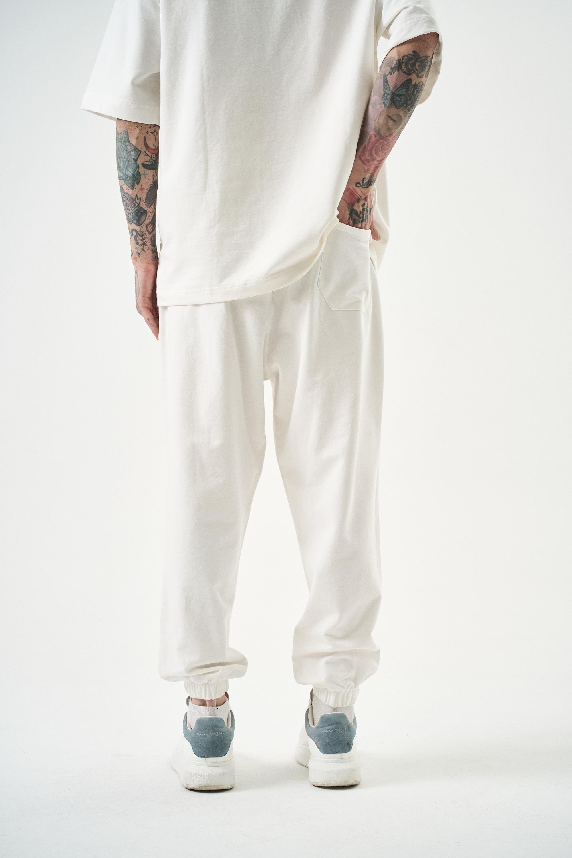 Erkek Basic Jogger Eşofman Altı Ekru