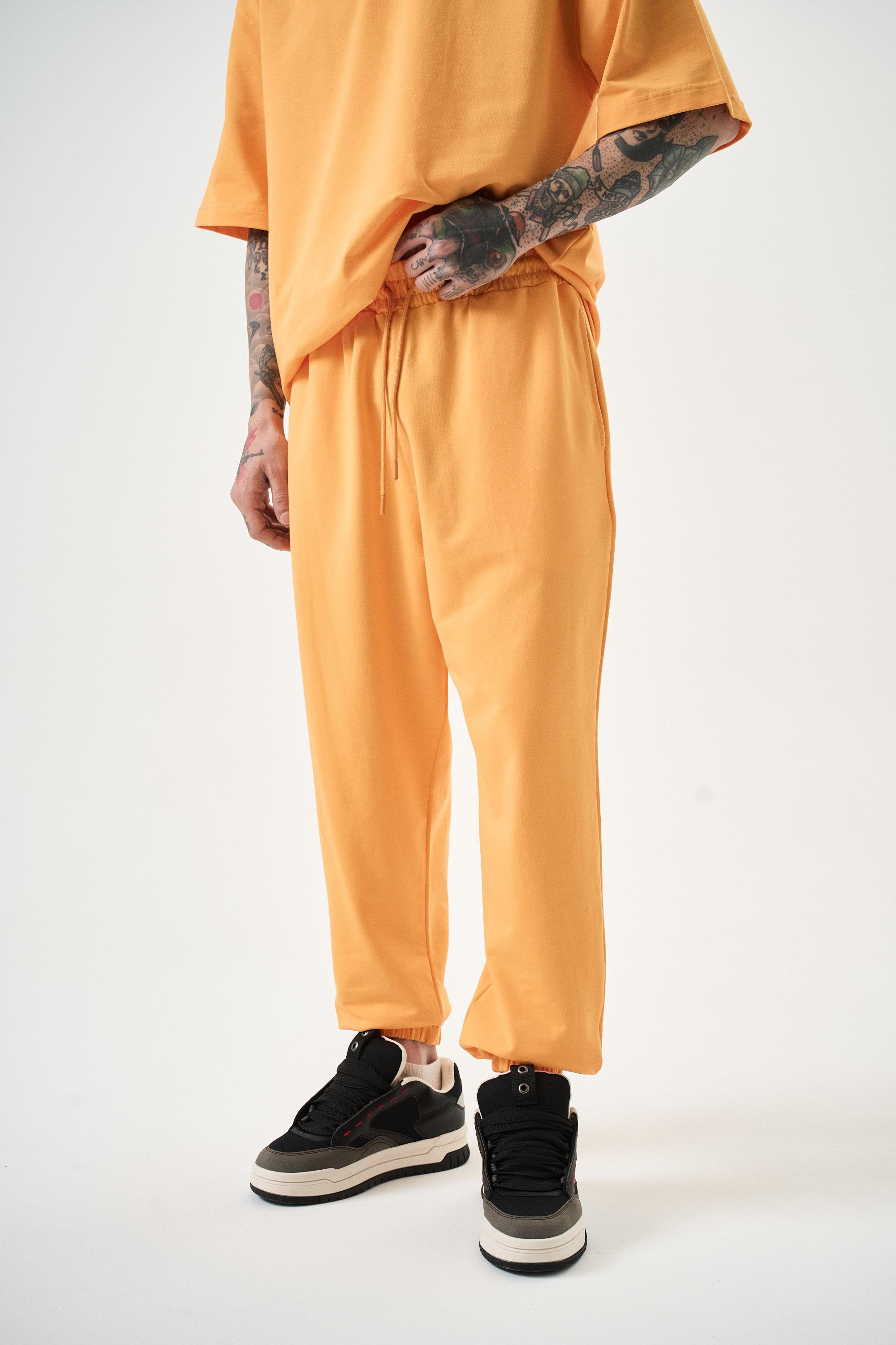 Erkek Basic Jogger Eşofman Altı Oranj