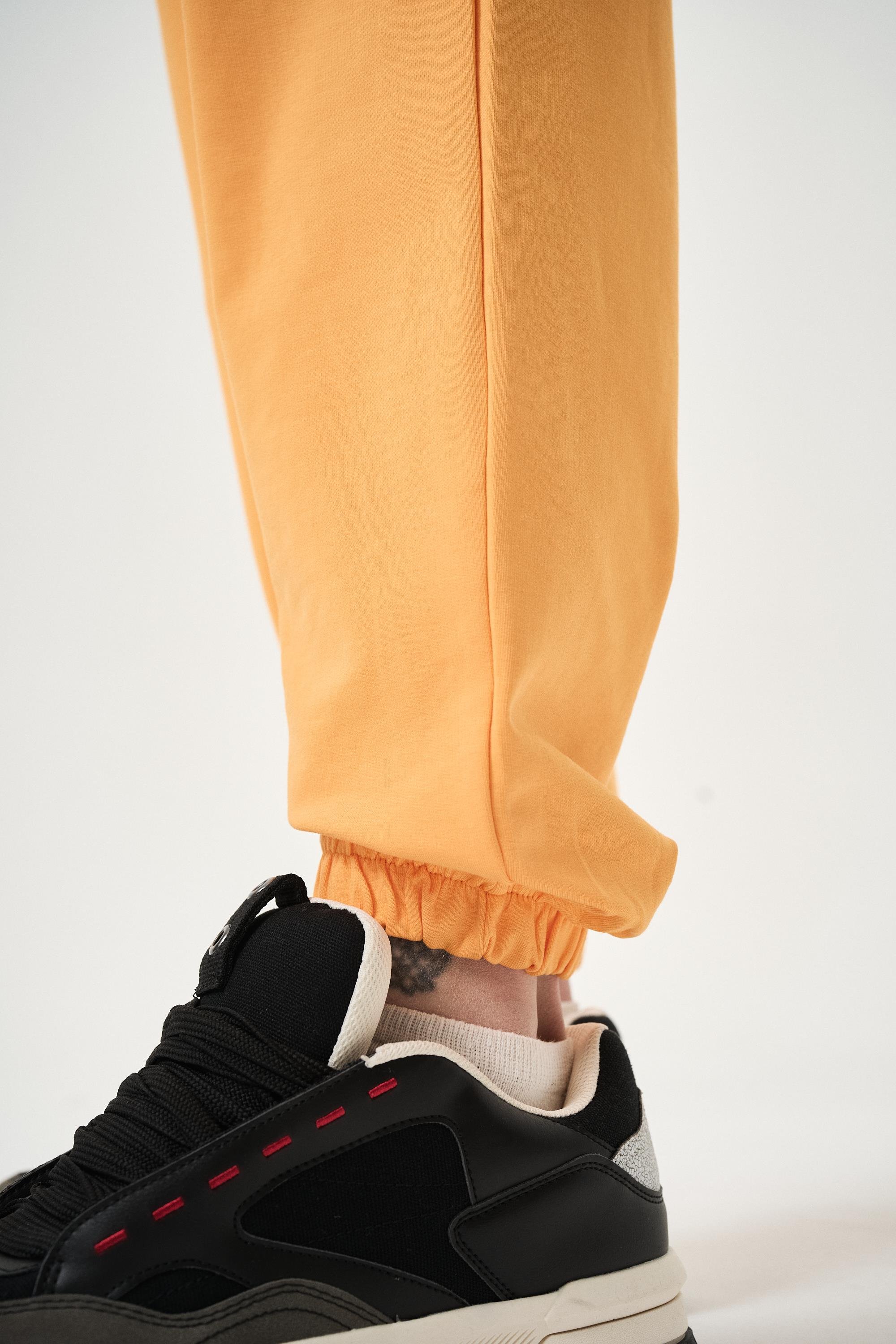 Erkek Basic Jogger Eşofman Altı Oranj