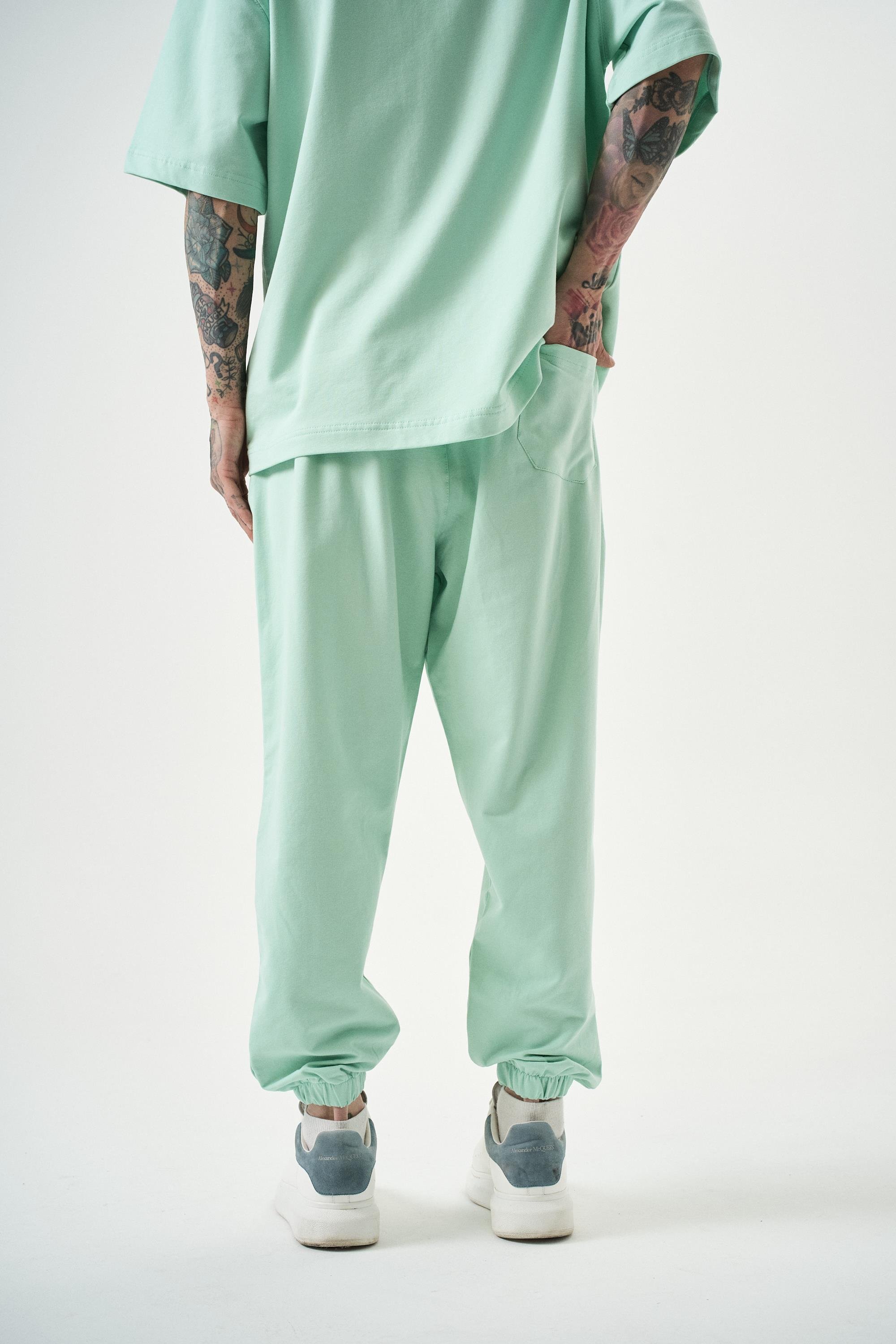Erkek Basic Jogger Eşofman Altı Su Yeşili