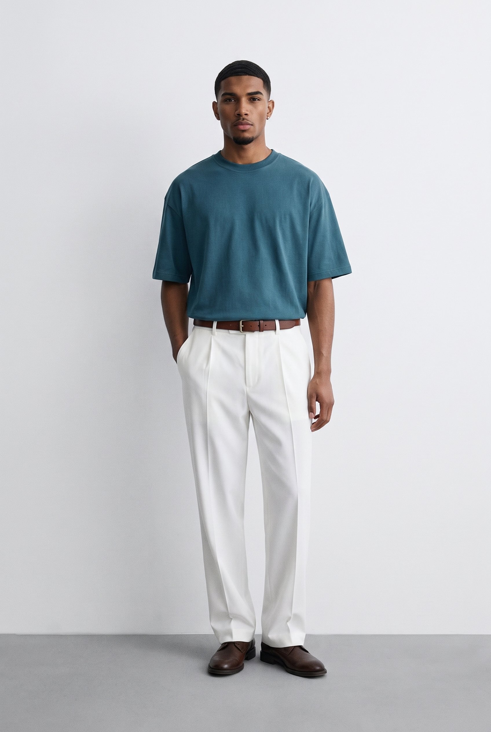 Erkek Basic Oversize T-Shirt 5'li Set