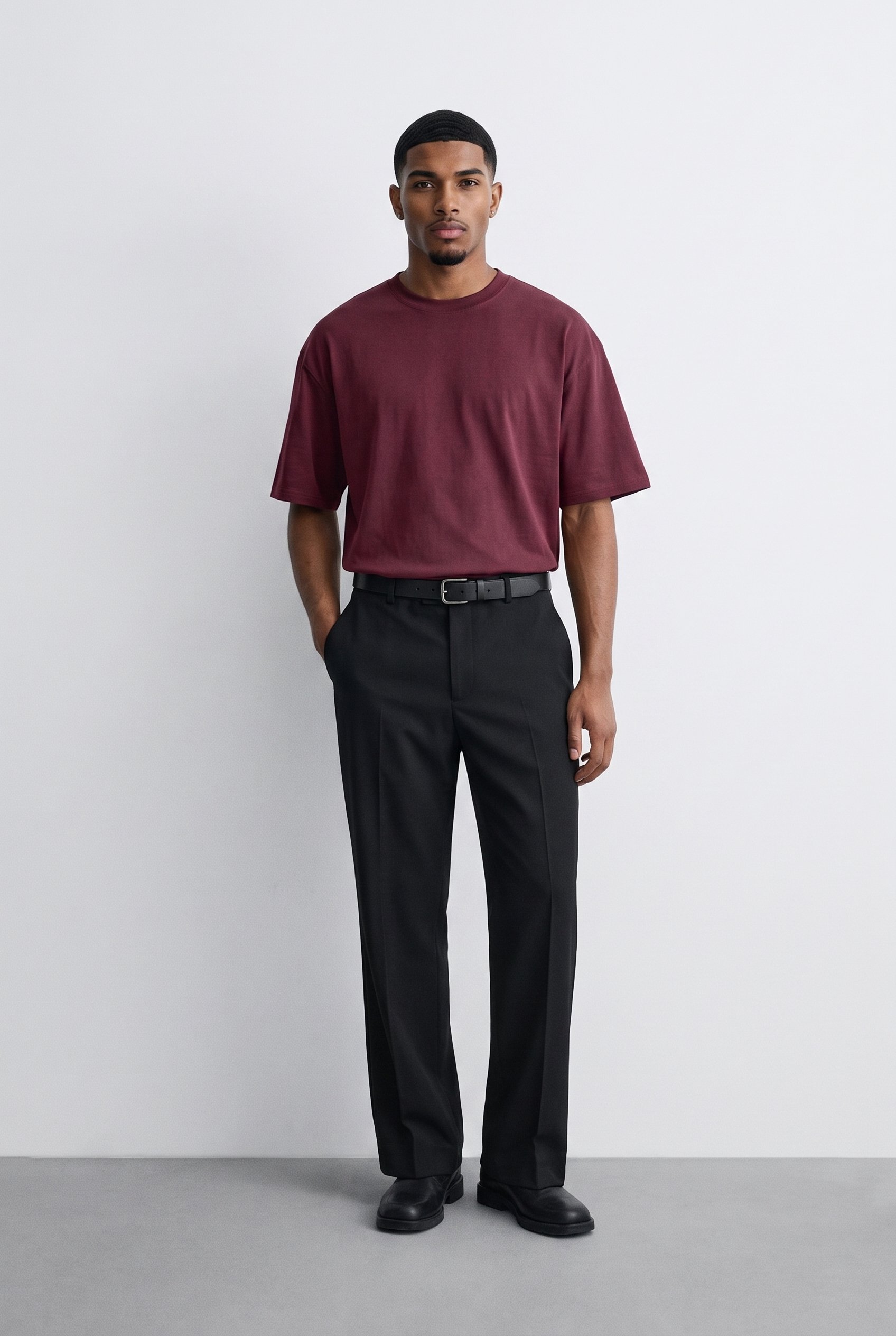 Erkek Basic Oversize T-Shirt 5'li Set