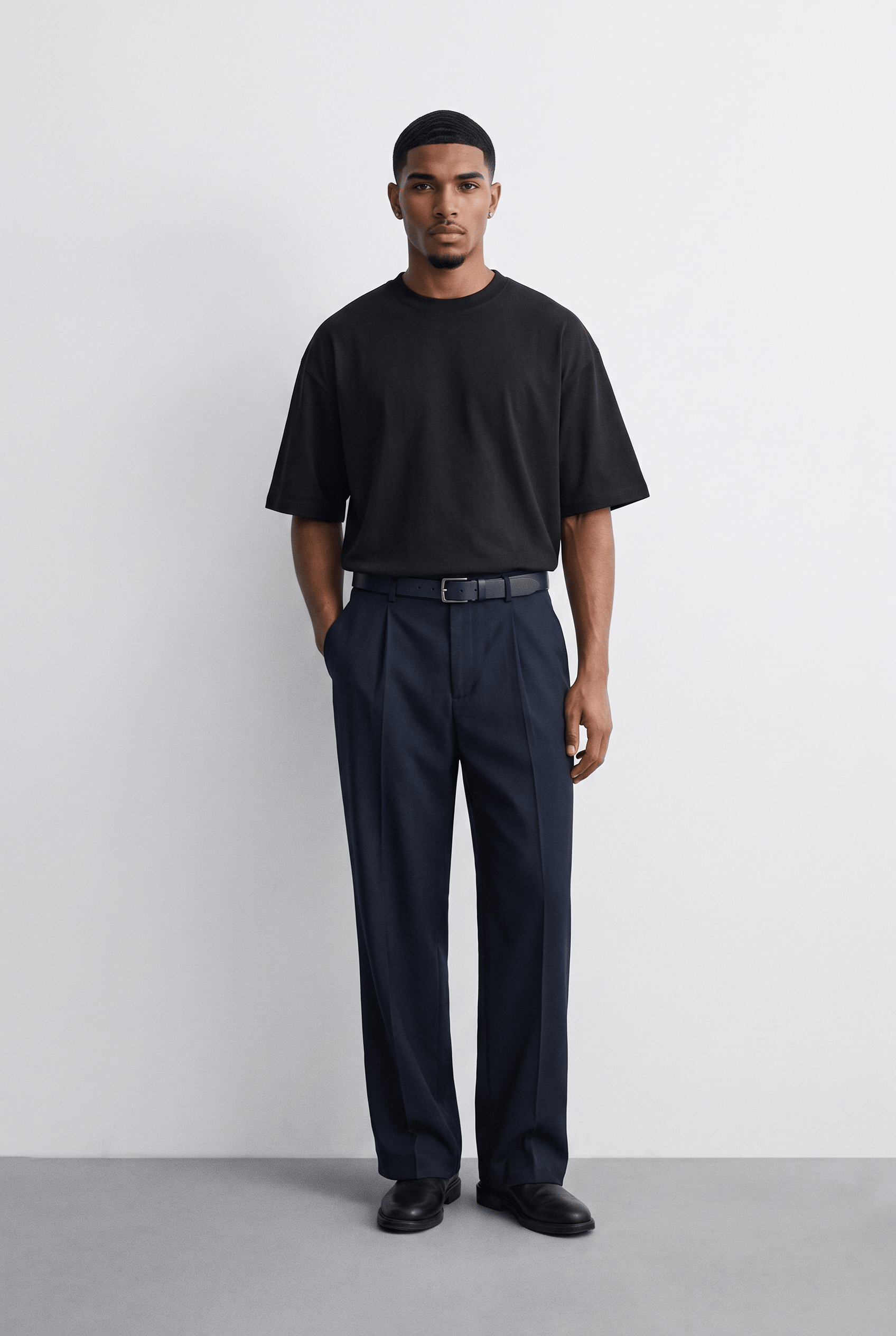 Erkek Basic Oversize T-Shirt 5'li Set