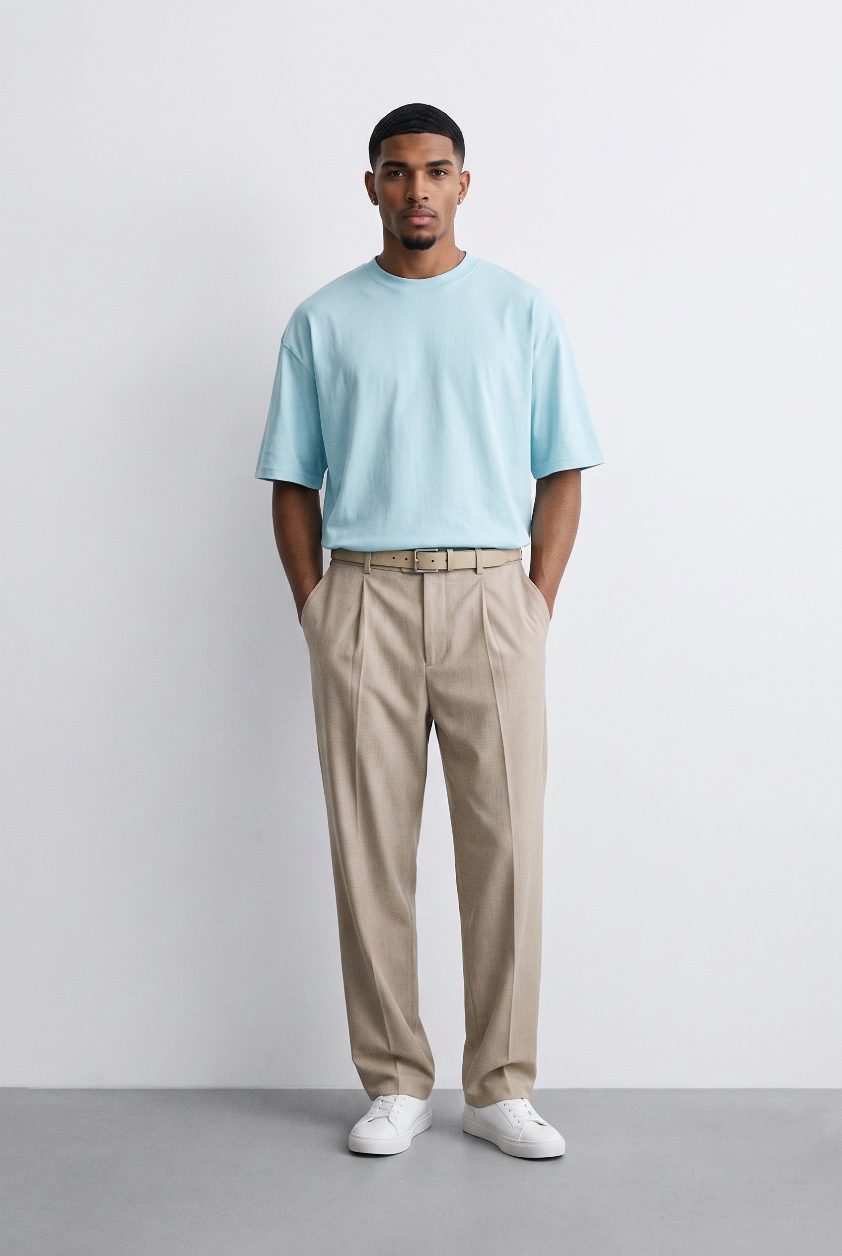 Erkek Basic Oversize T-Shirt 5'li Set