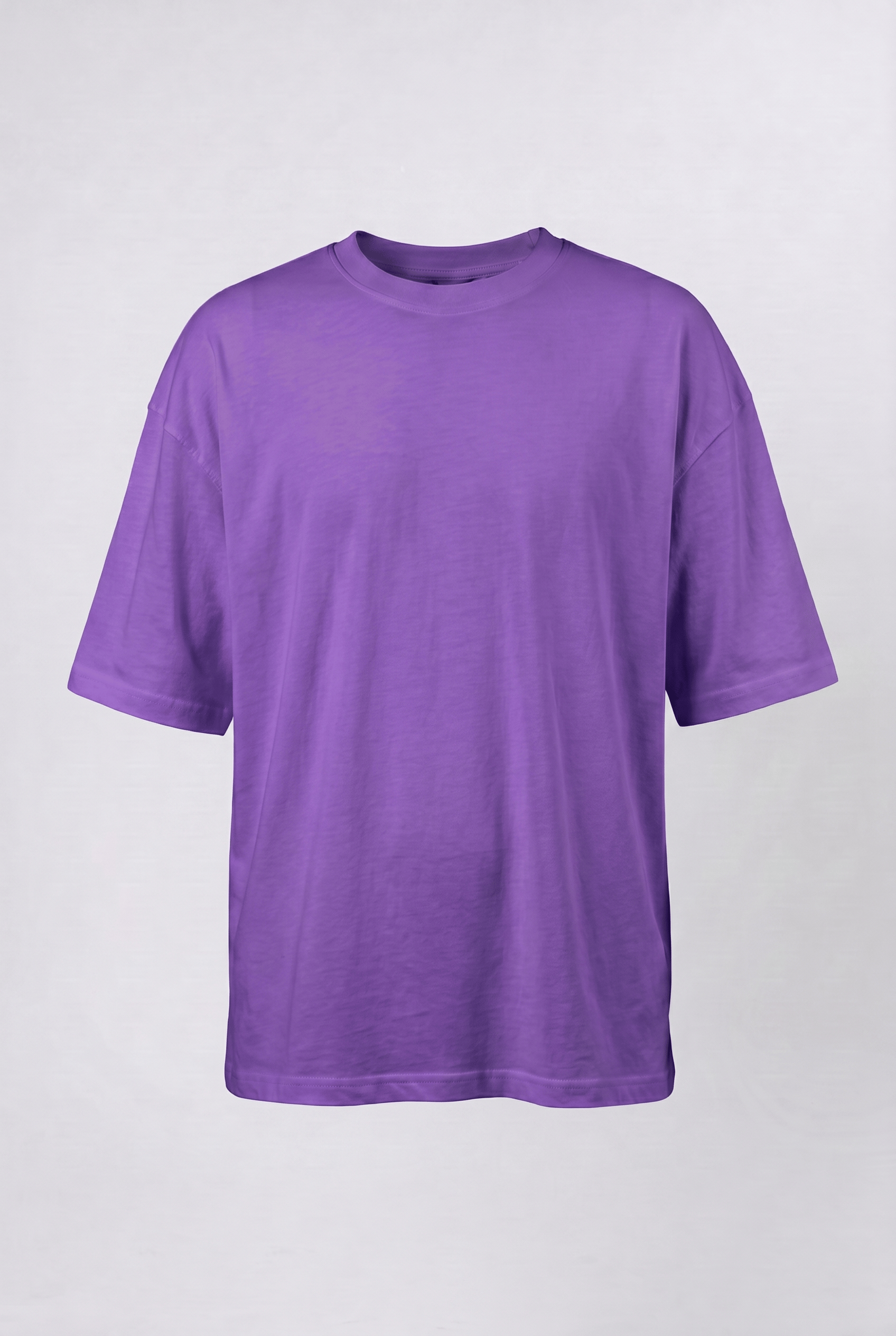 Erkek Basic Oversize T-Shirt Mor