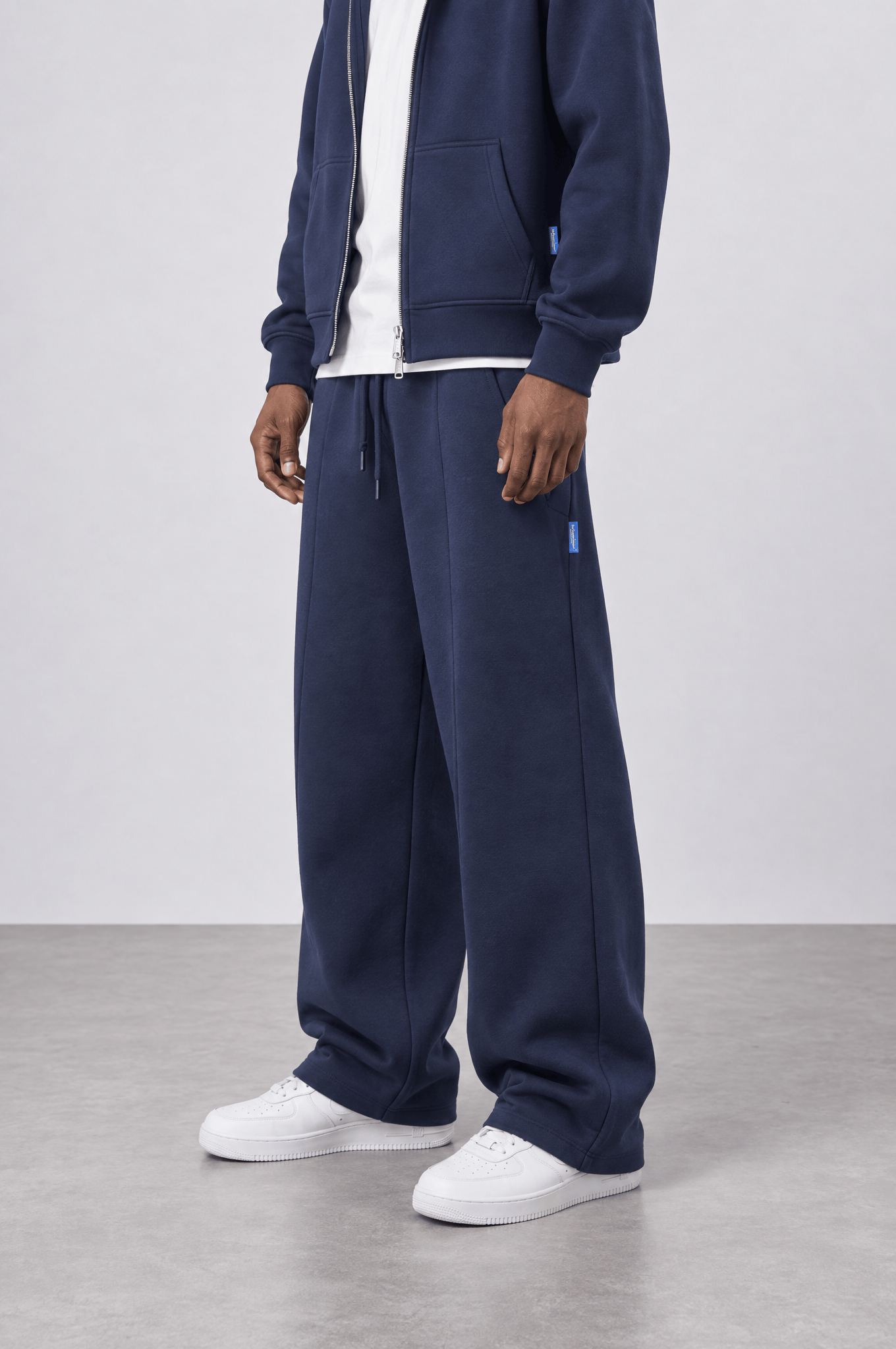 Erkek Basic Panda Baggy Eşofman Altı Lacivert