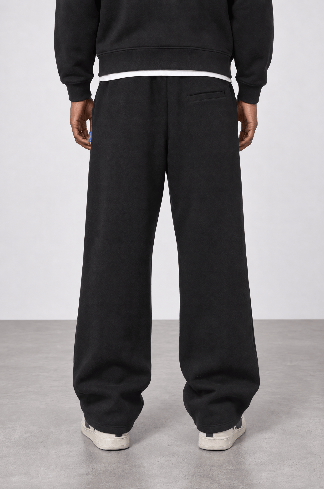 Erkek Basic Panda Baggy Eşofman Altı Siyah