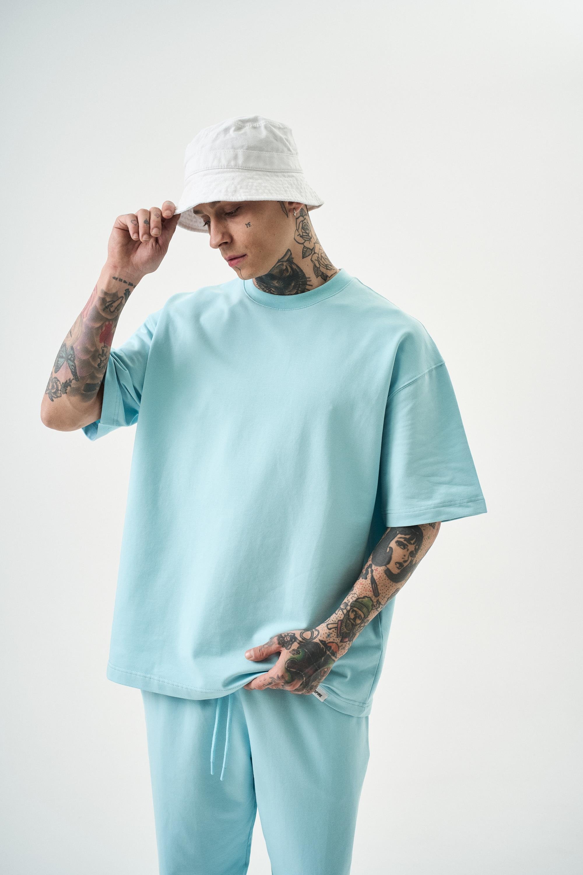 Erkek Basic T-Shirt Bebe Mavi