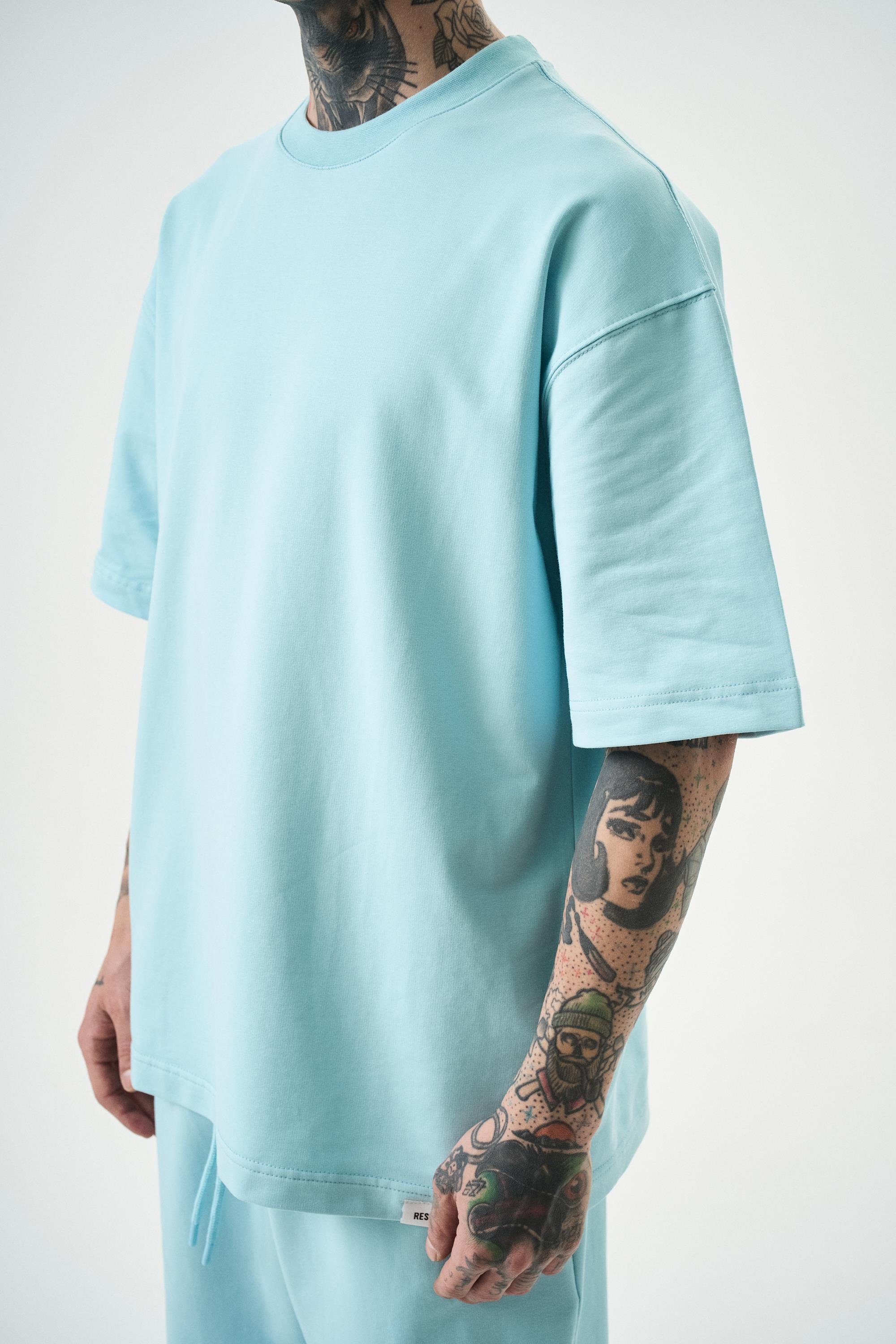 Erkek Basic T-Shirt Bebe Mavi