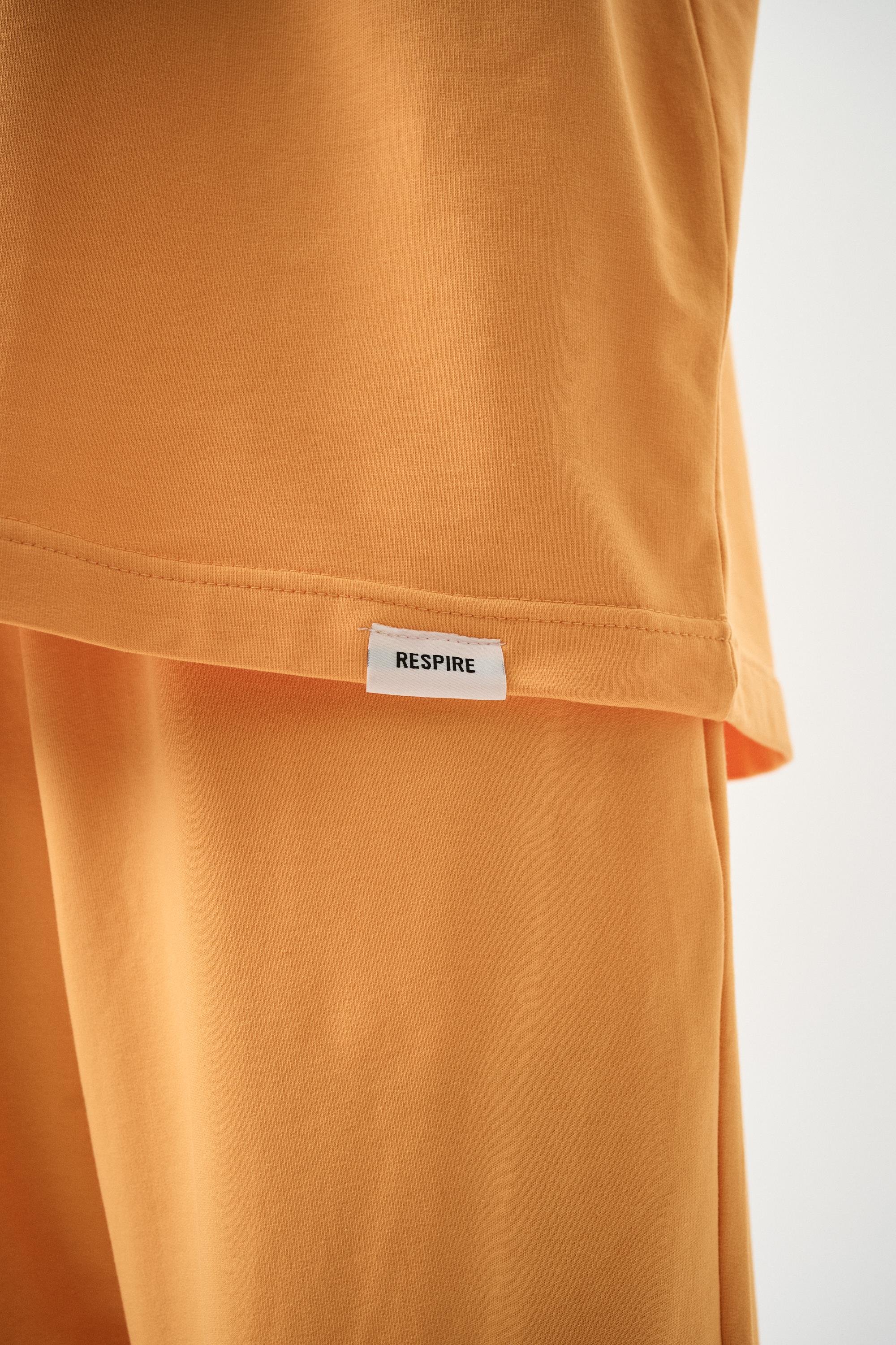 Erkek Basic T-Shirt Oranj