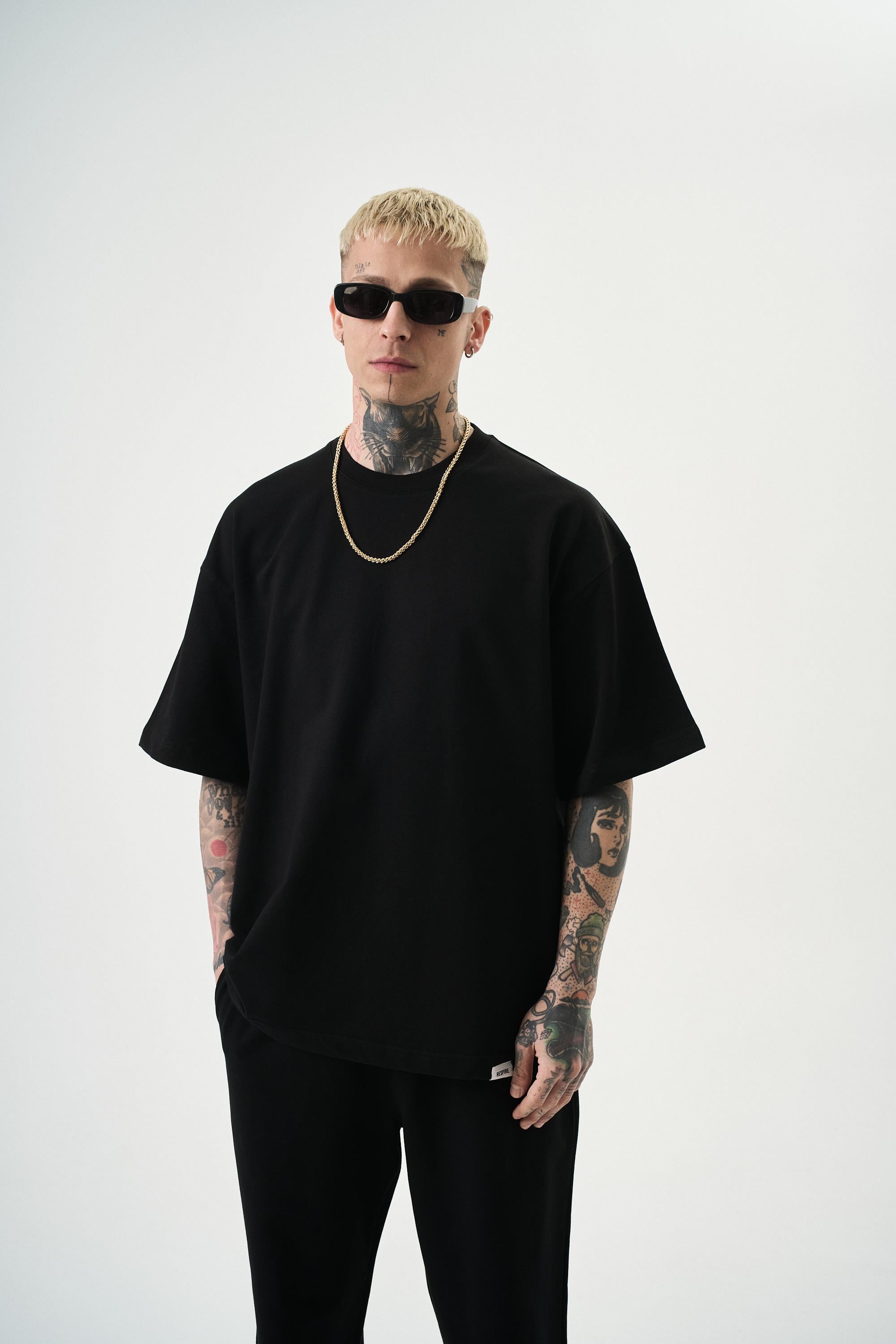 Erkek Basic T-Shirt Siyah