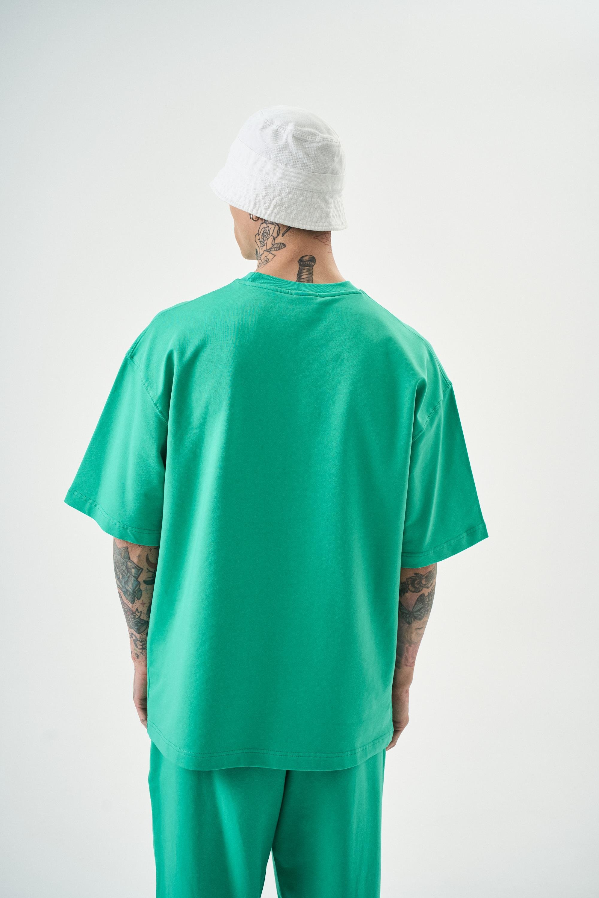 Erkek Basic T-Shirt Yeşil