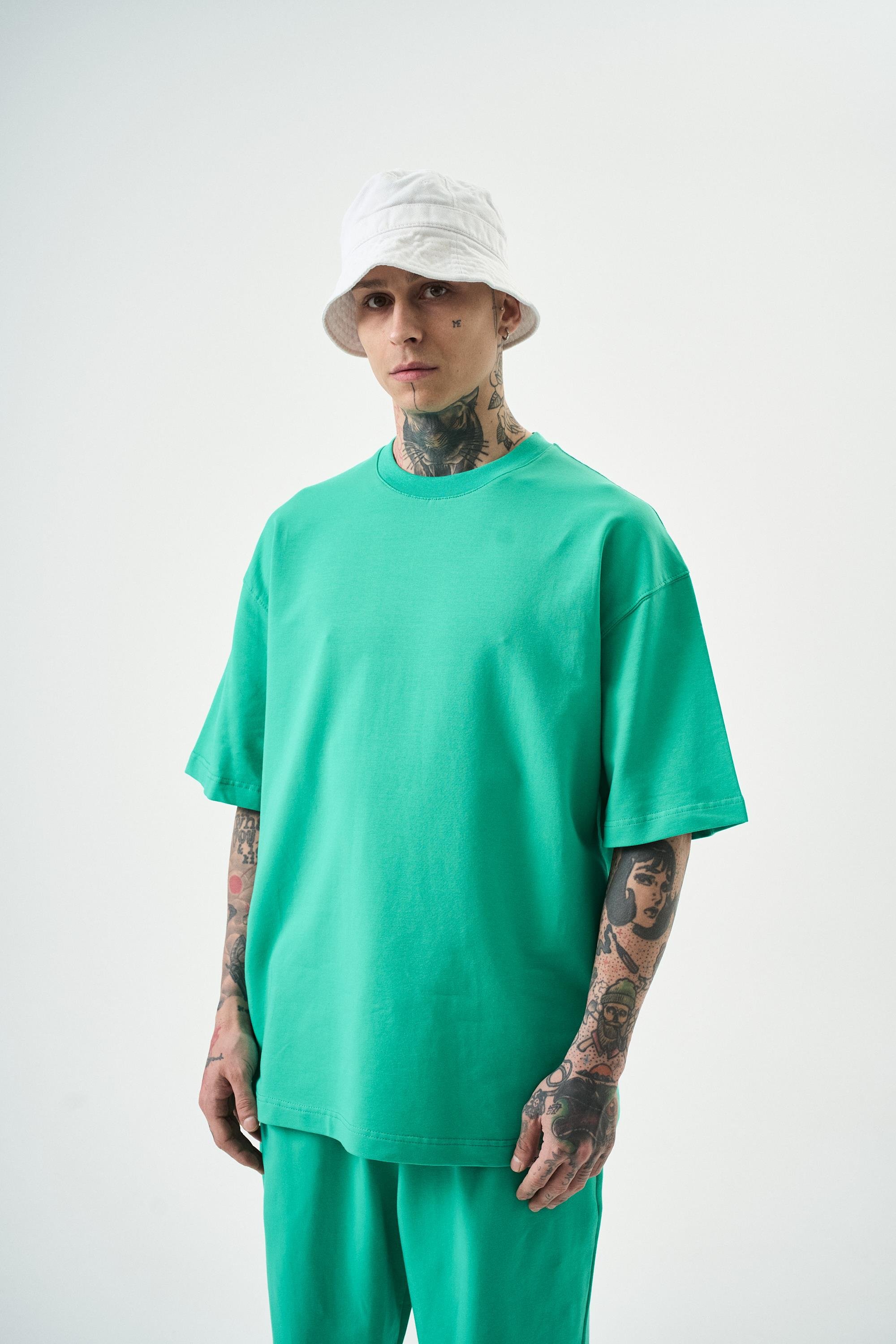 Erkek Basic T-Shirt Yeşil